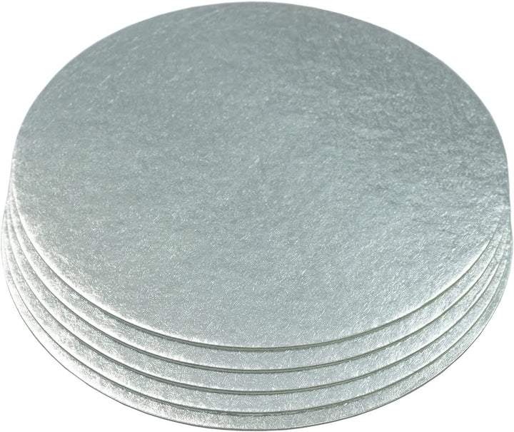 Culpitt - Round Cake Boards 6 Inch (1.8mm Thick) Silver Foil Finish (Pack of 25)