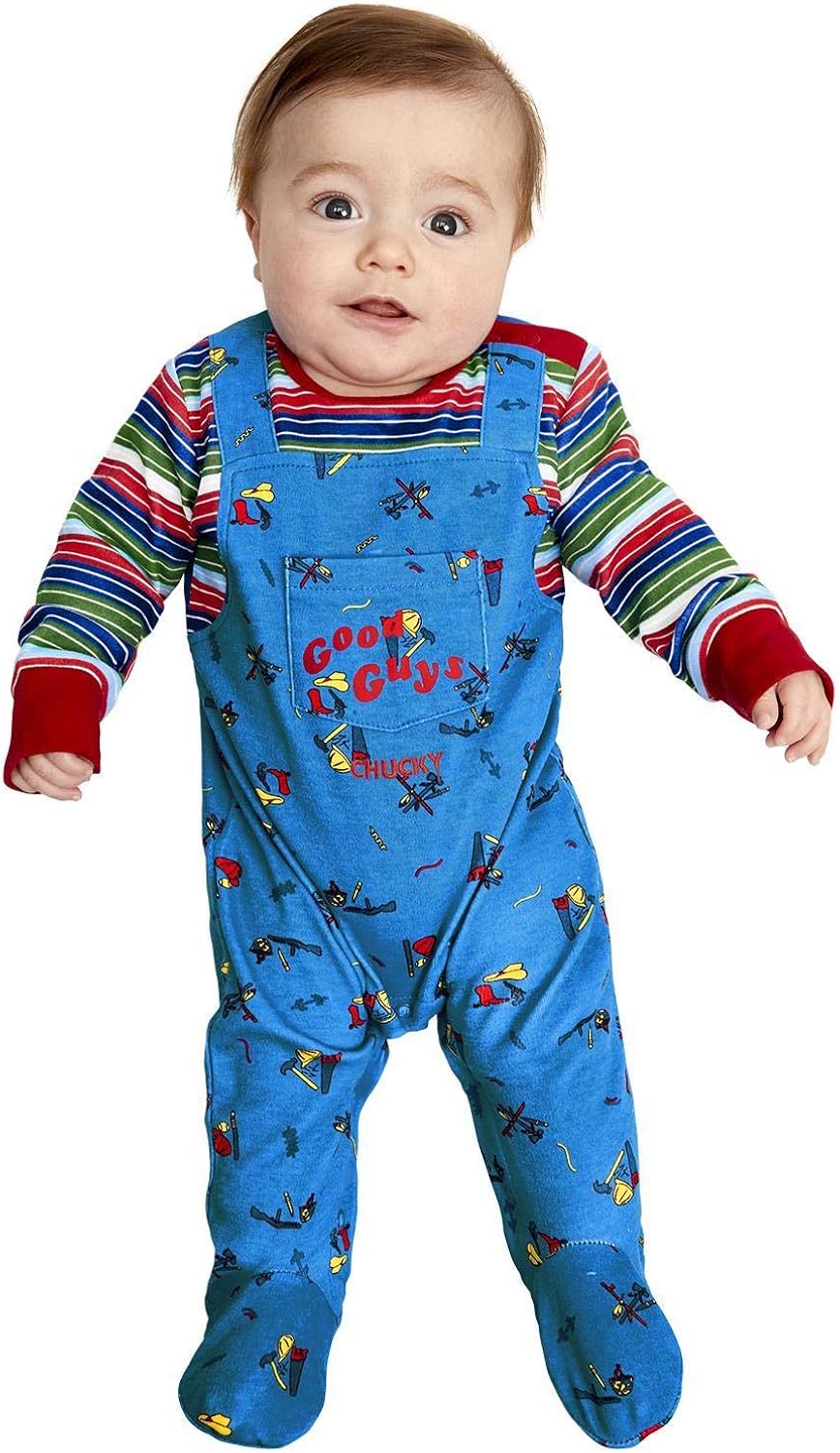Smiffys Chucky Baby Costume - Officially Licensed All-in-One Outfit for Infants 1