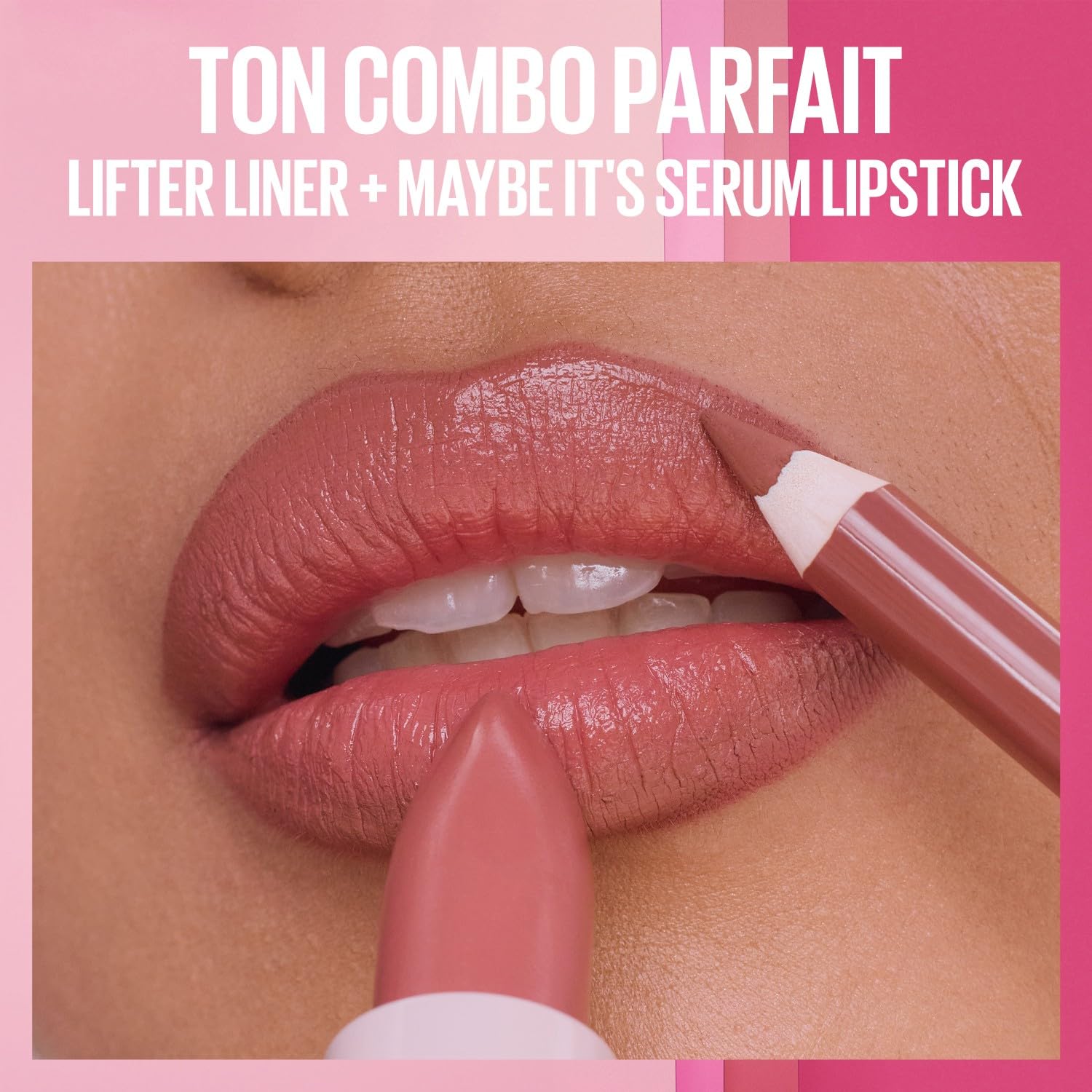 Maybelline Serum Bullet Lipstick - 8H Plumping Moisture, Hyaluronic Acid, Satin Finish, Shade: Fit Check 108 7