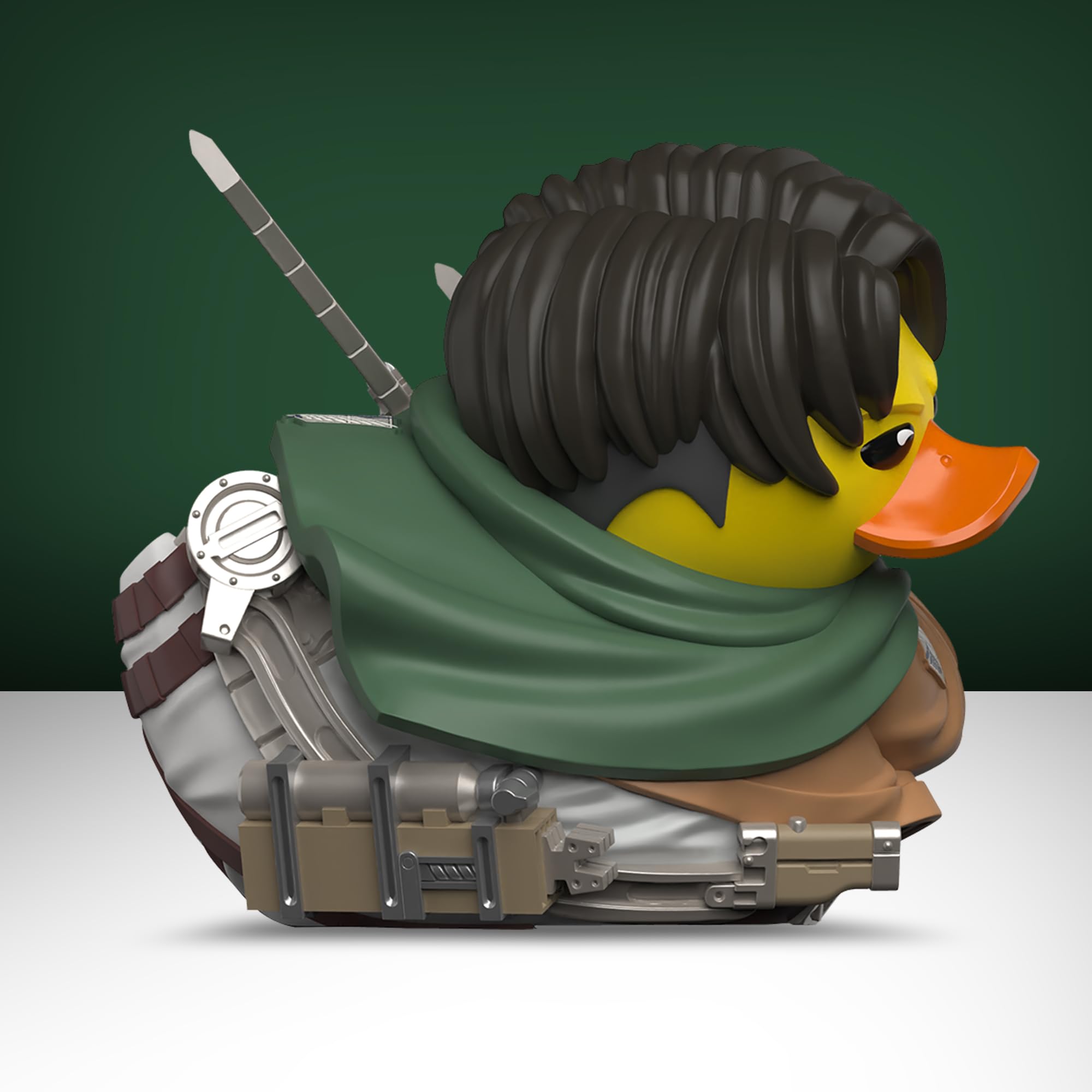 TUBBZ Attack on Titan - Levi Ackerman Cosplaying Rubber Duck Collectible Figure | 9 cm | Polyvinyl Chloride 5