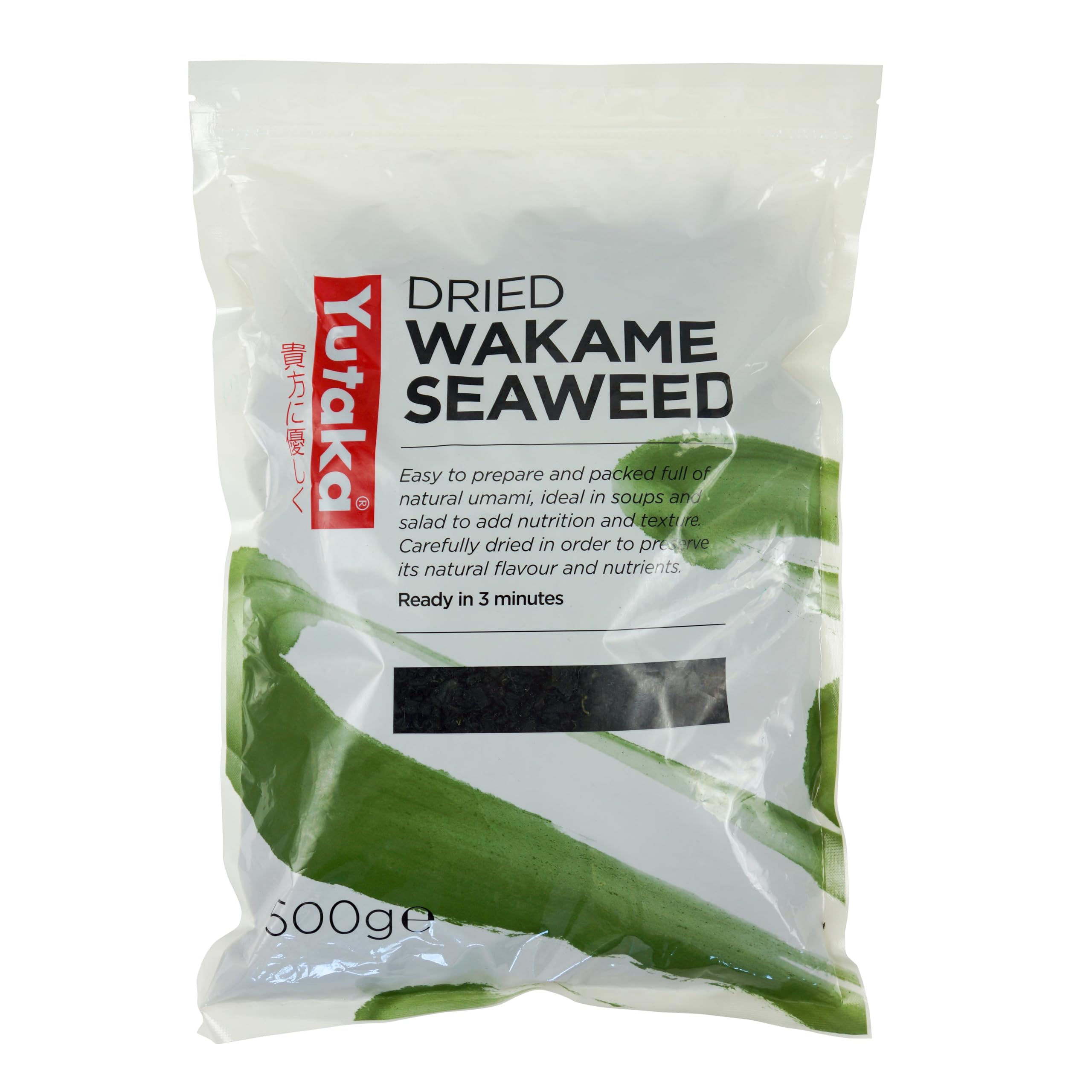 Yutaka Dried Wakame Seaweed - 500g Bulk Pouch | Nutrient-Rich | Quick Preparation 1
