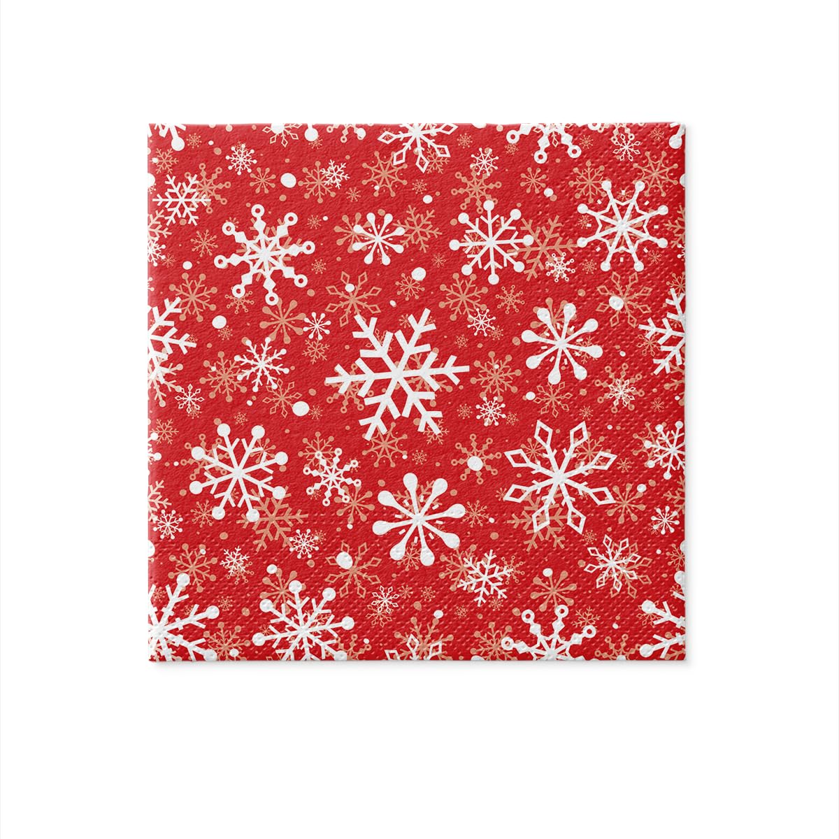 PAW Decor Collection 3-Ply Napkins - Christmas Snowflakes Design | 33 x 33 cm | 20 Pcs 3