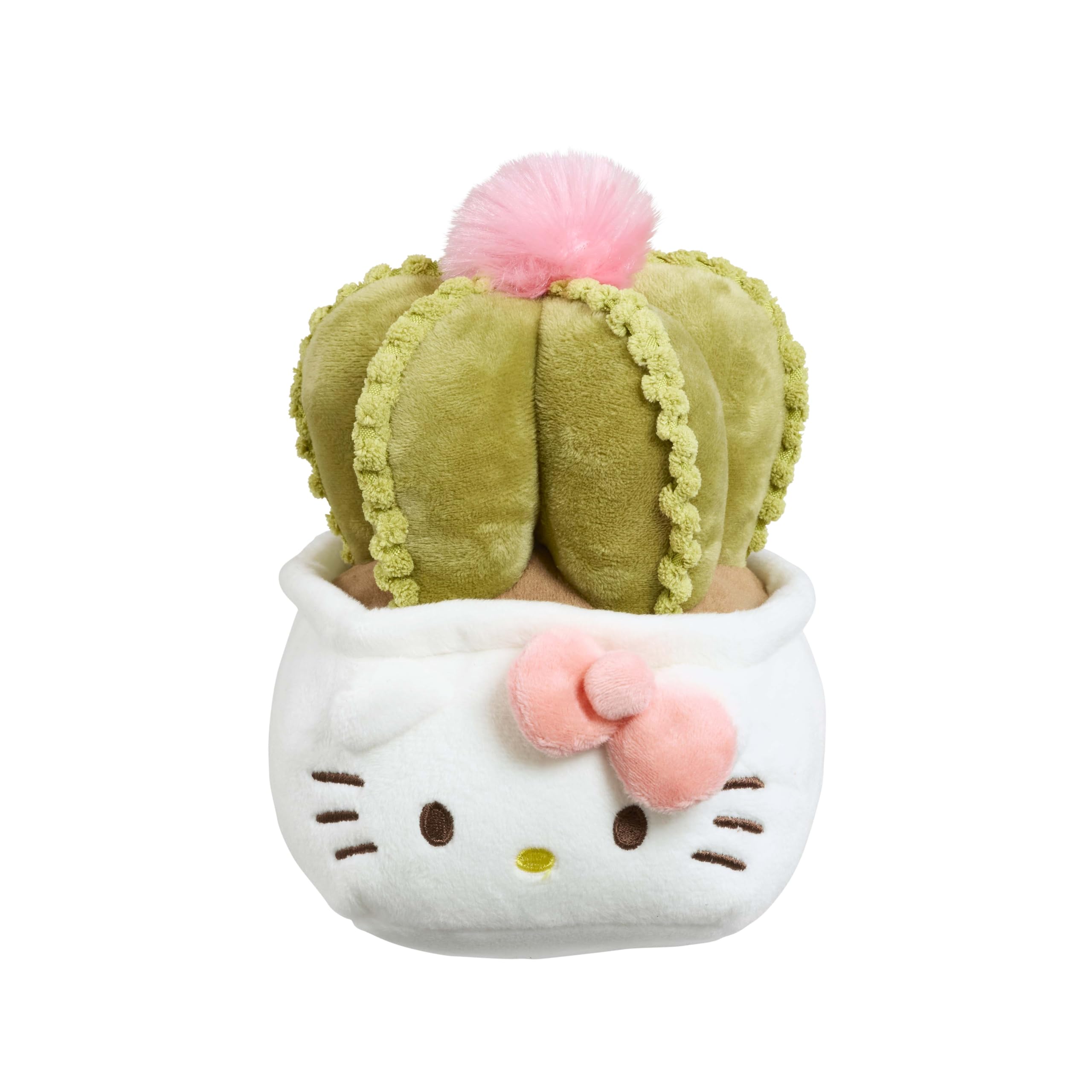 Hello Kitty Plants Plush - 20cm Cactus Soft Toy with Pink Ribbon | Ages 4+