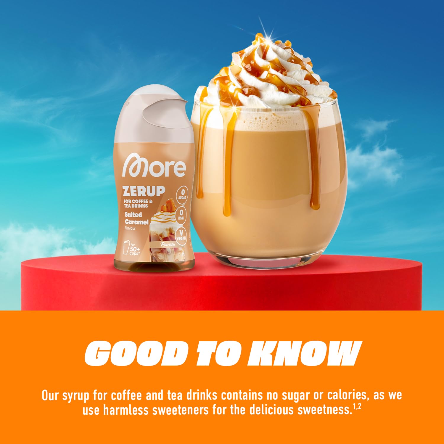 MORE NUTRITION Barista Zerup - Vanilla Sugar Substitute Syrup | 65 ml | Zero Calories 4