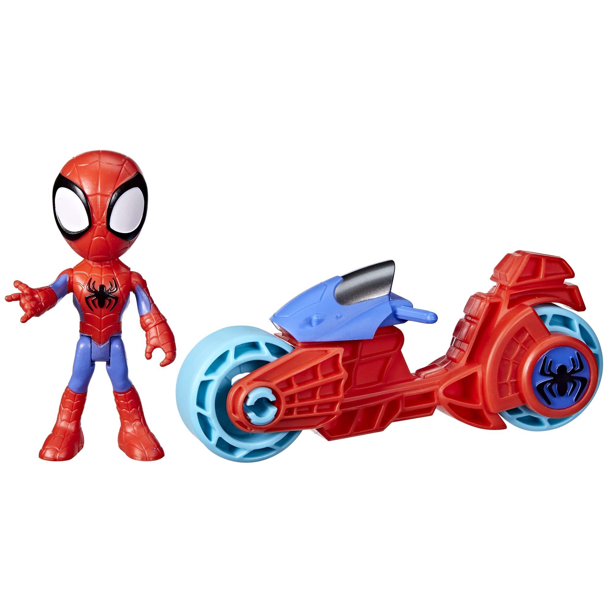 SPIDEY AND HIS AMAZING FRIENDS Spidey Action Figure with Toy Motorcycle | Ages 3+ 1