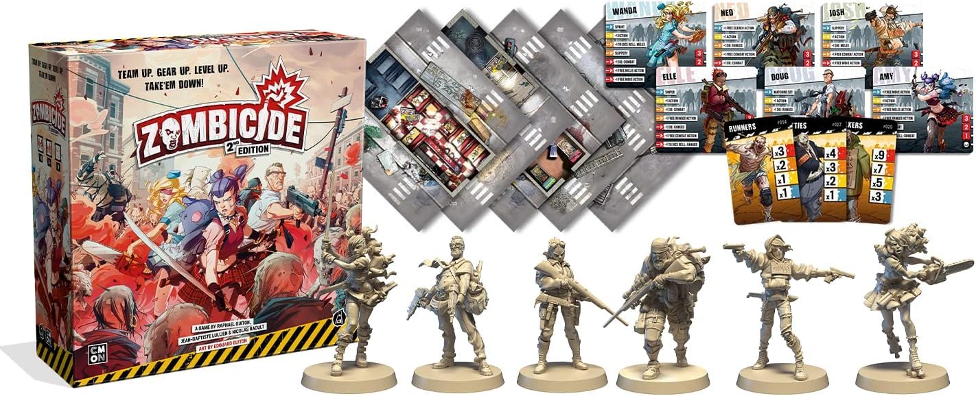 CMON Zombicide 2nd Edition Board Game | 1 to 6 Players | Ages 14+ | 60 Minute Playtime