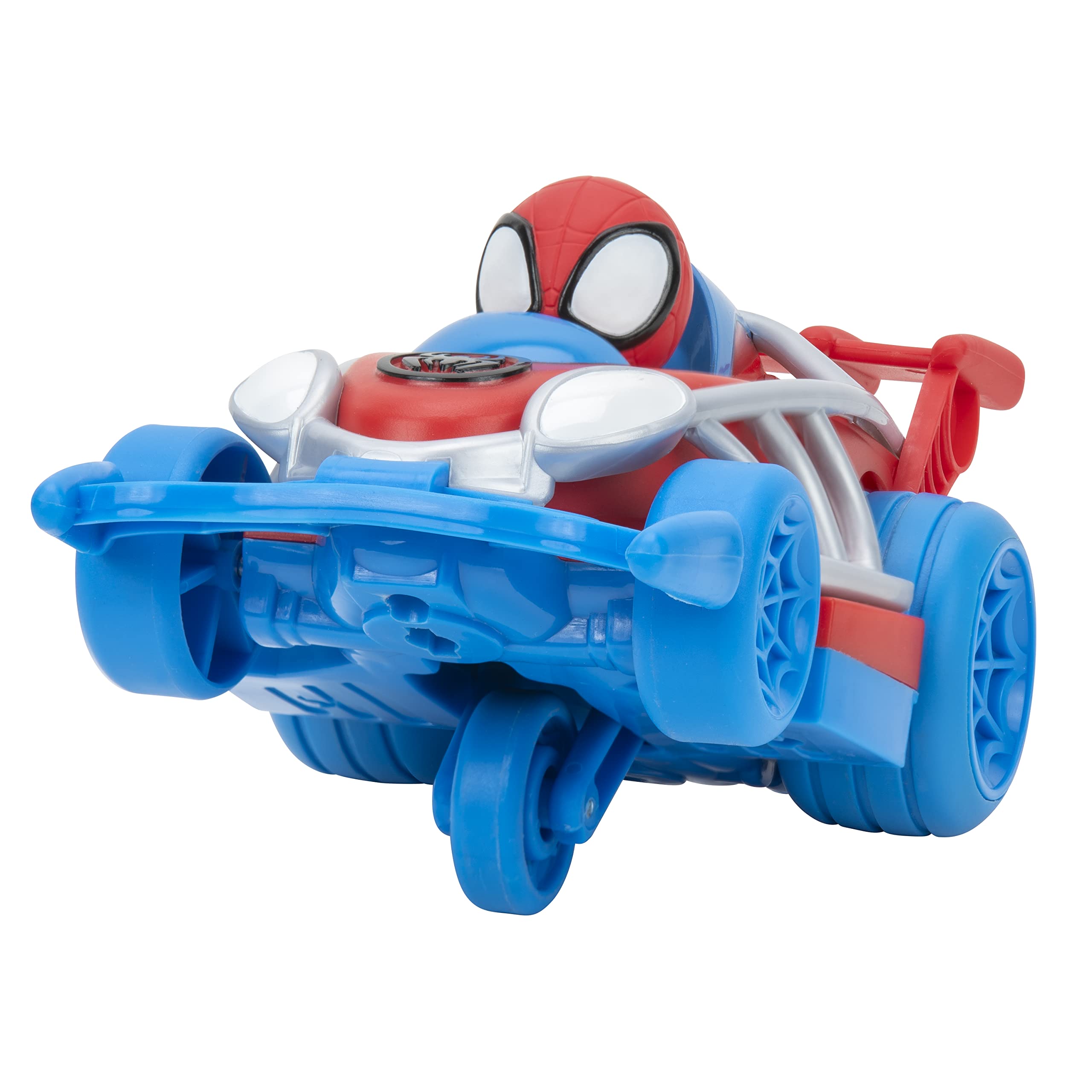 Spidey and his Amazing Friends Webbed Wheelie Pull Back Vehicle with Spidey Figure (SNF0015) 6