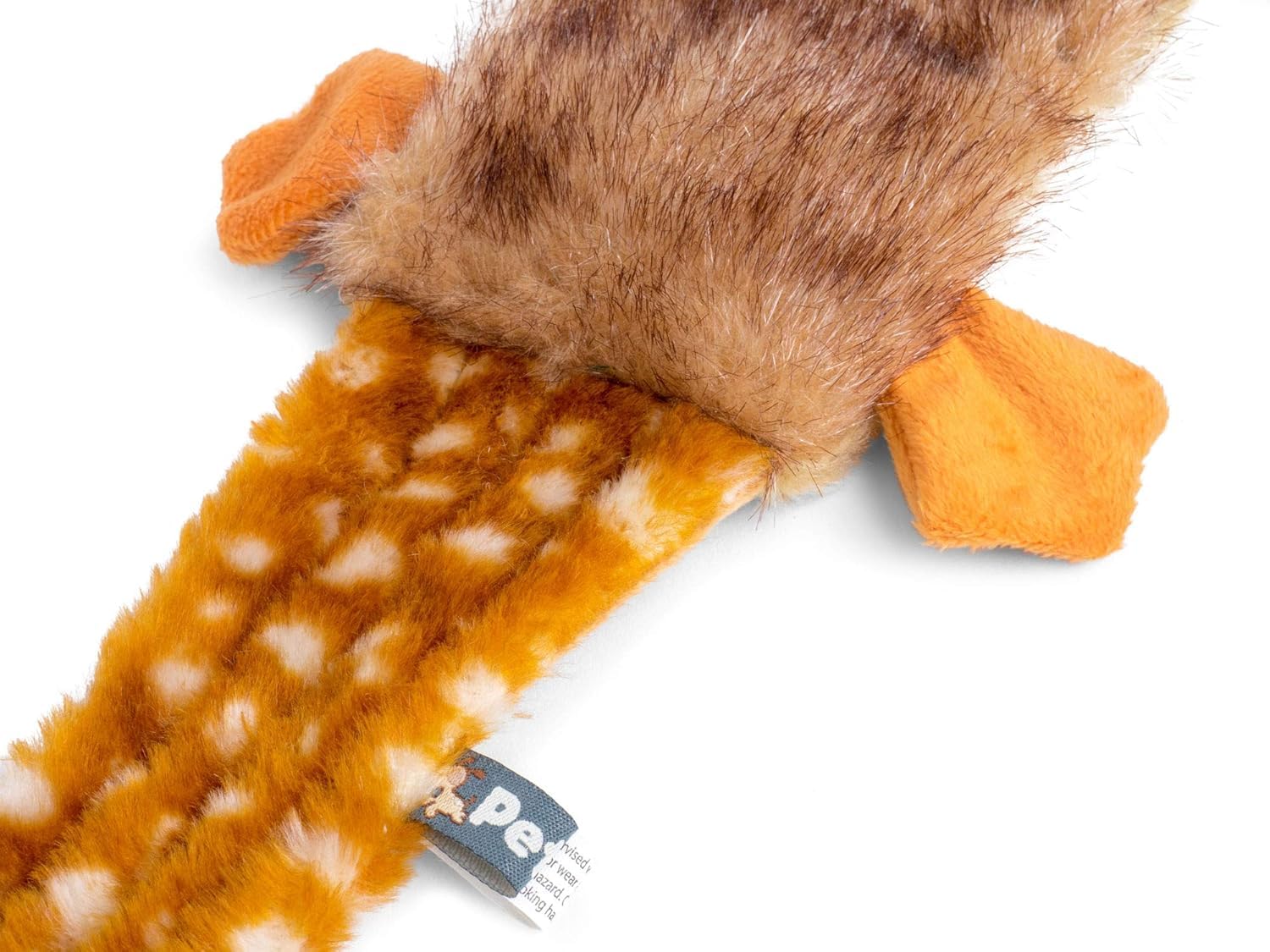 Petface Luxury Multi Squeak Pheasant Dog Toy | Plush Fur Material | Medium & Large Breeds 3