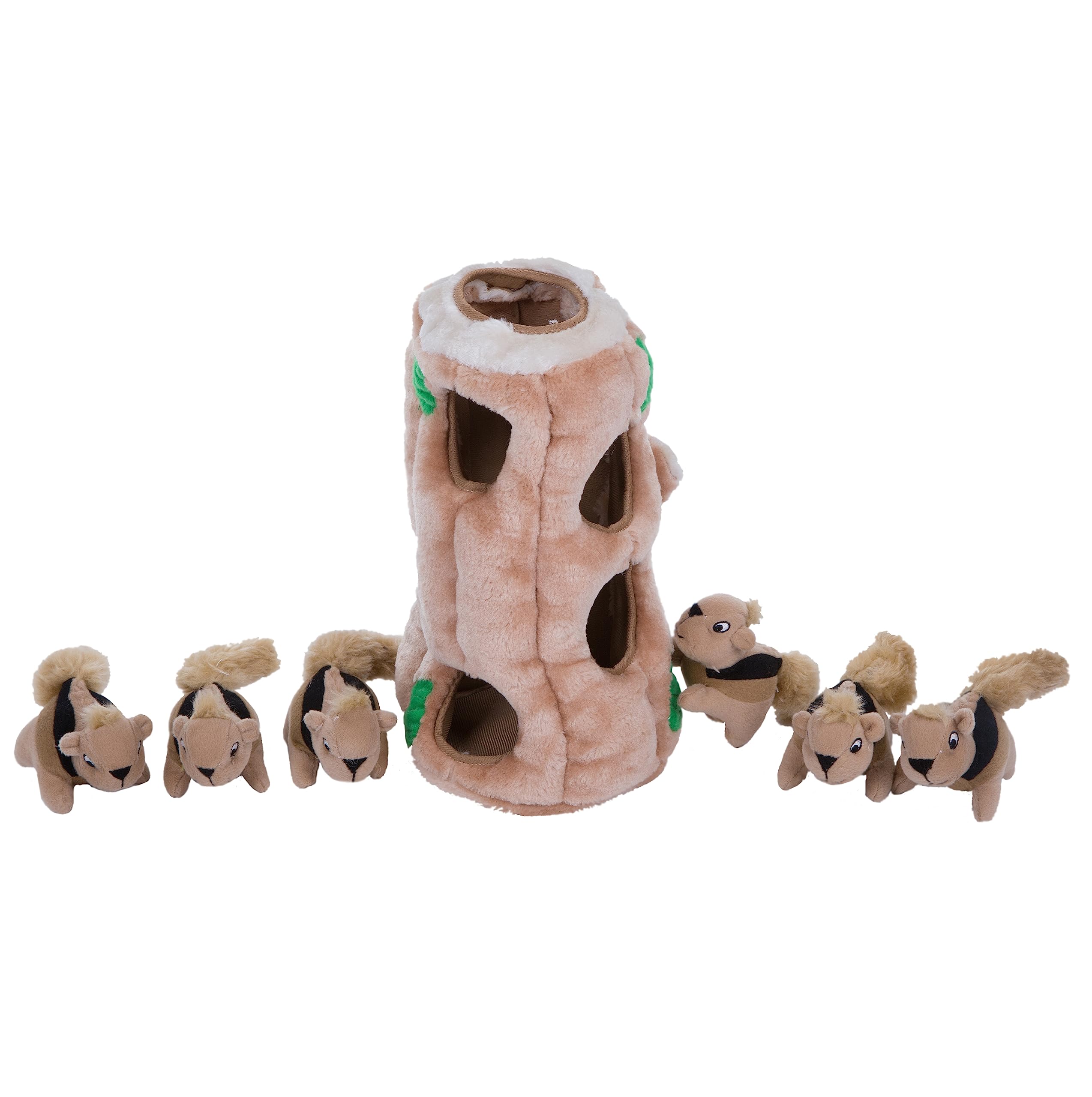 Outward Hound Hide A Squirrel Plush Dog Toy Puzzle - XL Size | 6 Squeaky Squirrels | Durable 6