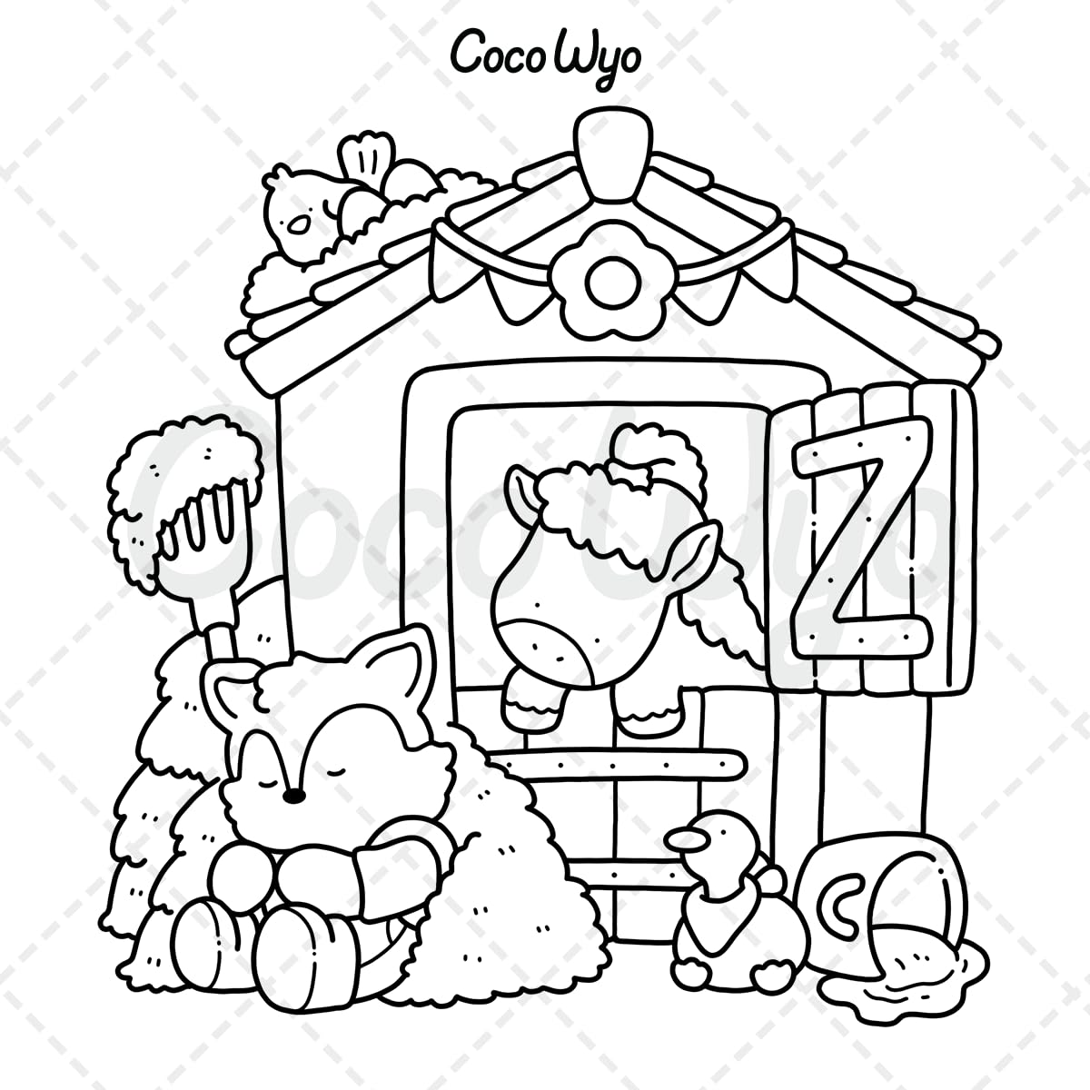 Coco Wyo Little Cuddles Coloring Book - Cute Animals for Teens & Adults | Paperback 6