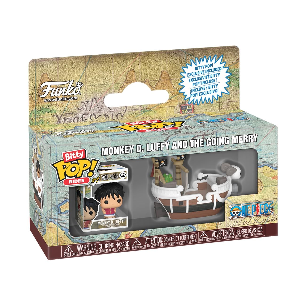 Funko Bitty Pop! Ride: One Piece - Going Merry with Luffy - Collectable Figure 1