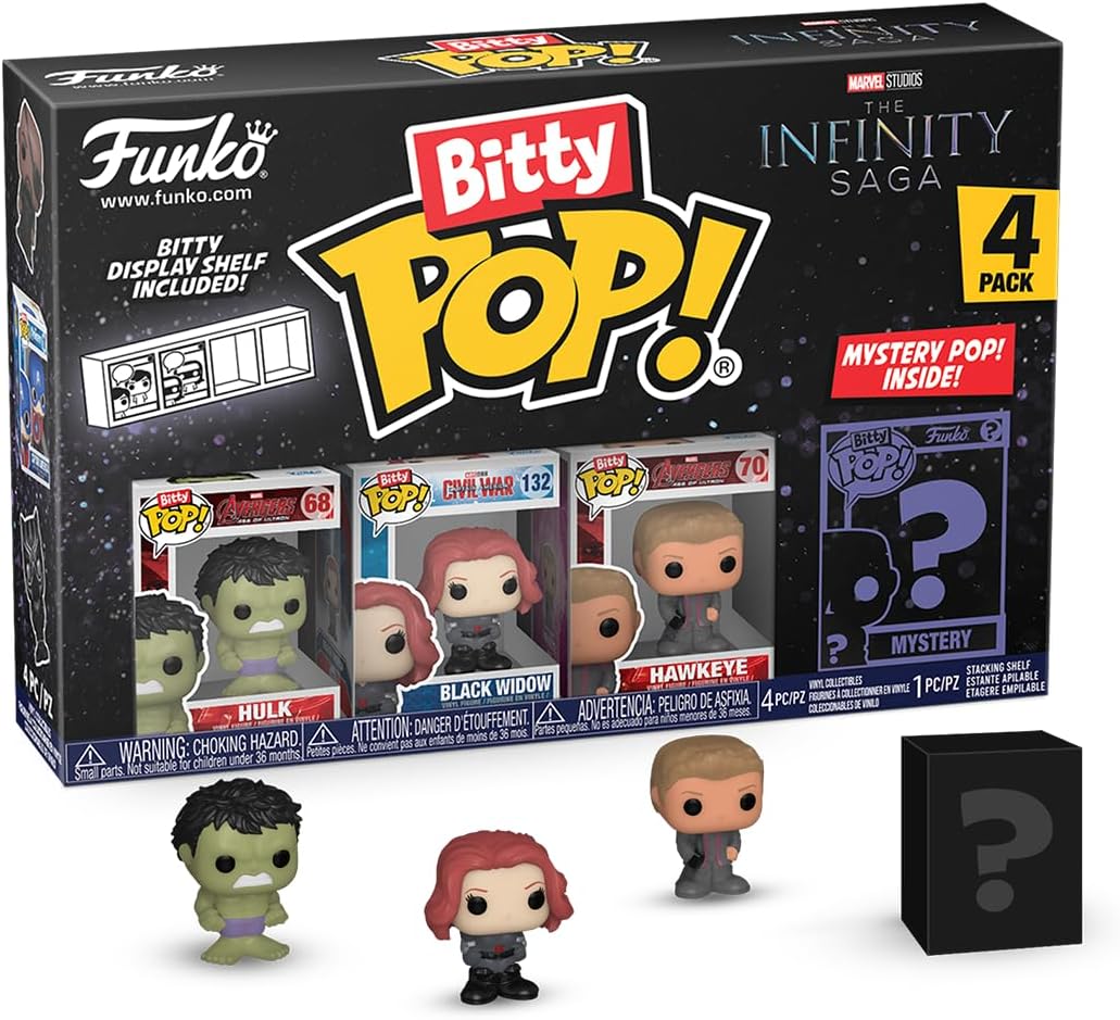 Funko Bitty POP! Marvel - 4-Pack with Mystery Mini Figure (71504) 1