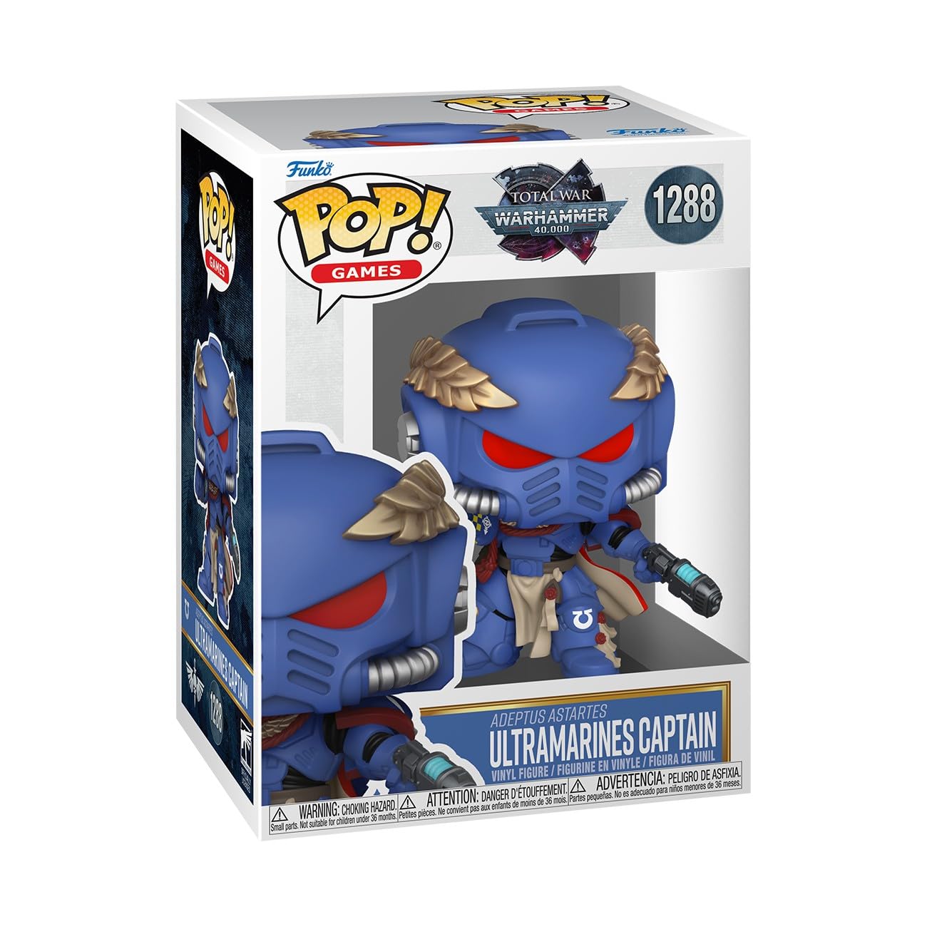 Funko POP! Games: Warhammer - Ultramarines Captain Justain Vinyl Figure 1