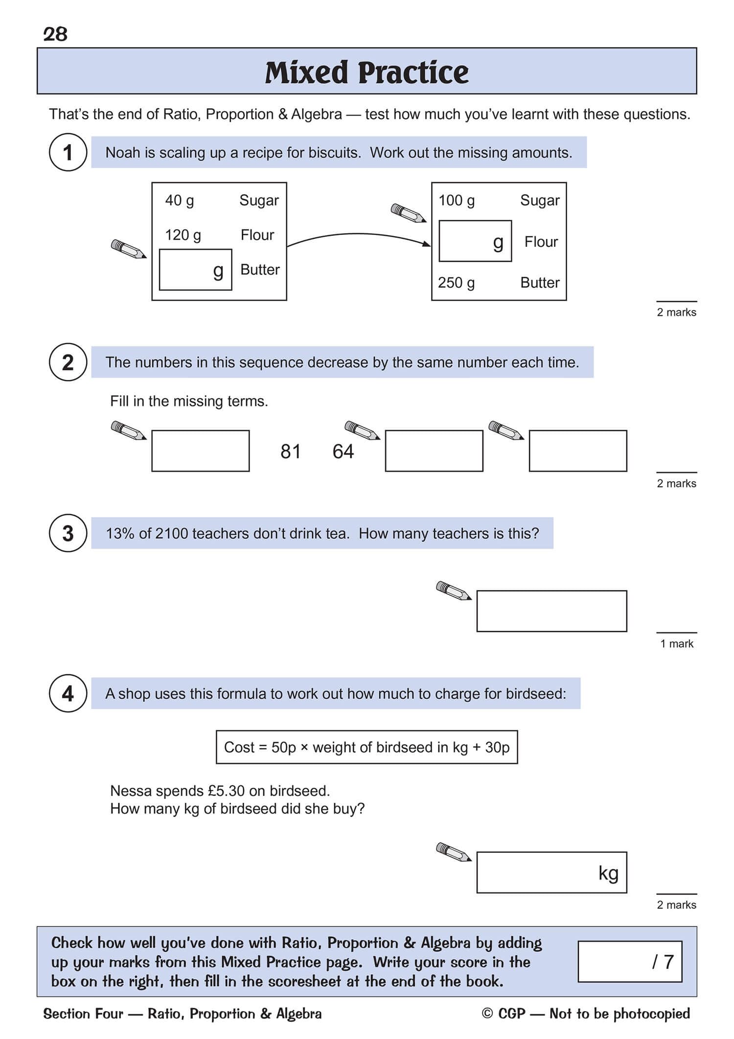CGP Books KS2 Maths SATS Reasoning Question Book - Ages 10-11 | Practice Questions | Paperback 8