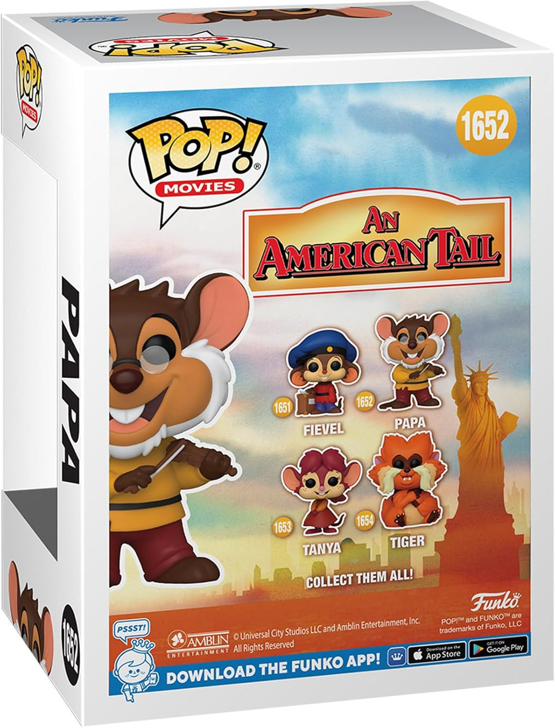 Funko Pop! Movies An American Tail - Papa Mousekewitz Vinyl Figure (81202)