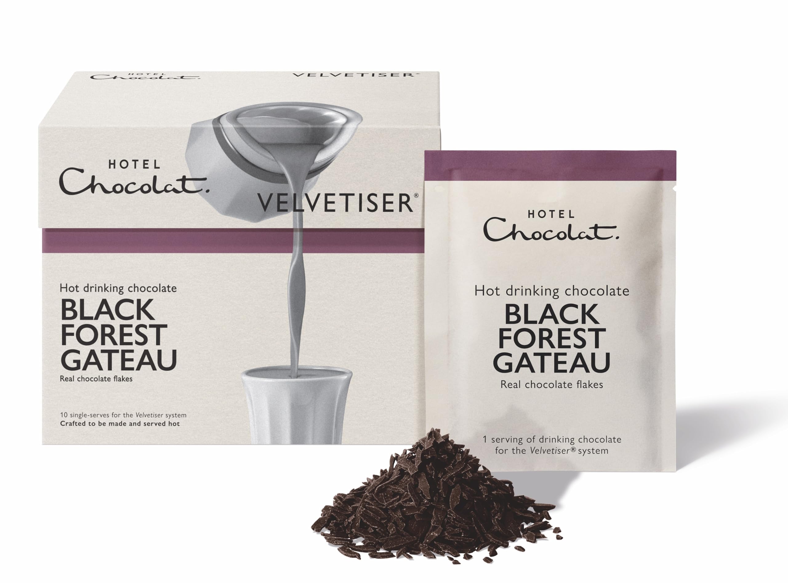 Hotel Chocolat - Black Forest Gateau Hot Chocolate Sachet 1