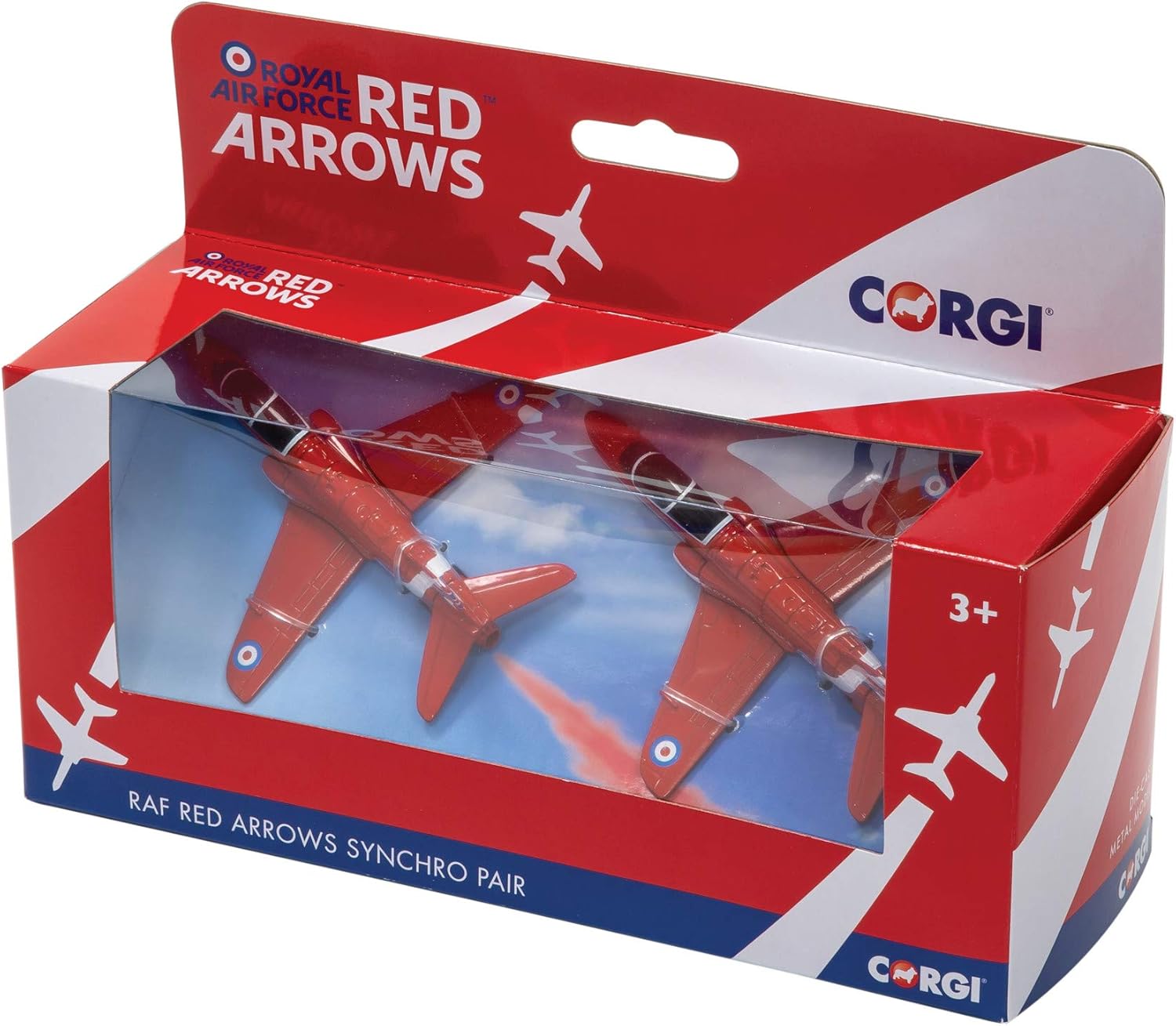 Corgi CS90687 Red Arrows Synchro Pair Die-Cast Model Aircraft Twin Pack - Red 1