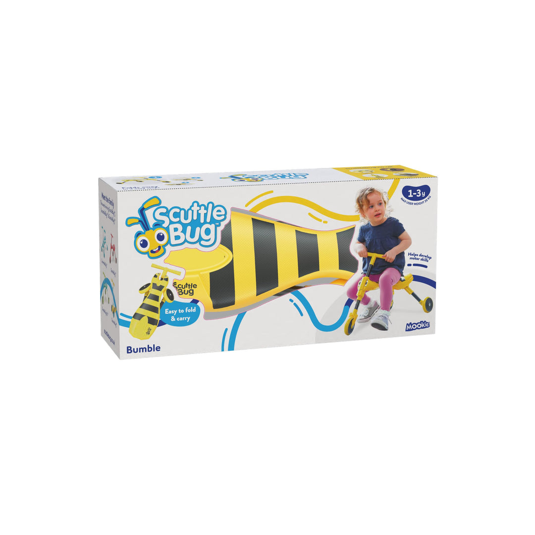 Scuttlebug 3-Wheel Foldable Ride-On Tricycle - Fun Push Bike for 1-3 Year Olds