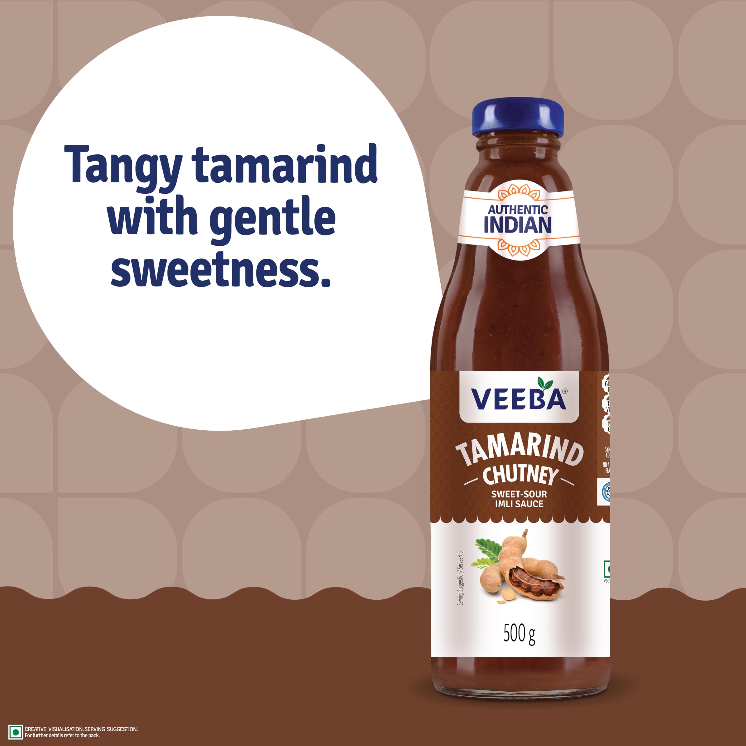 Veeba Imli Chutney - Sweet & Tangy Tamarind Flavor for Indian Snacks | 500g 4