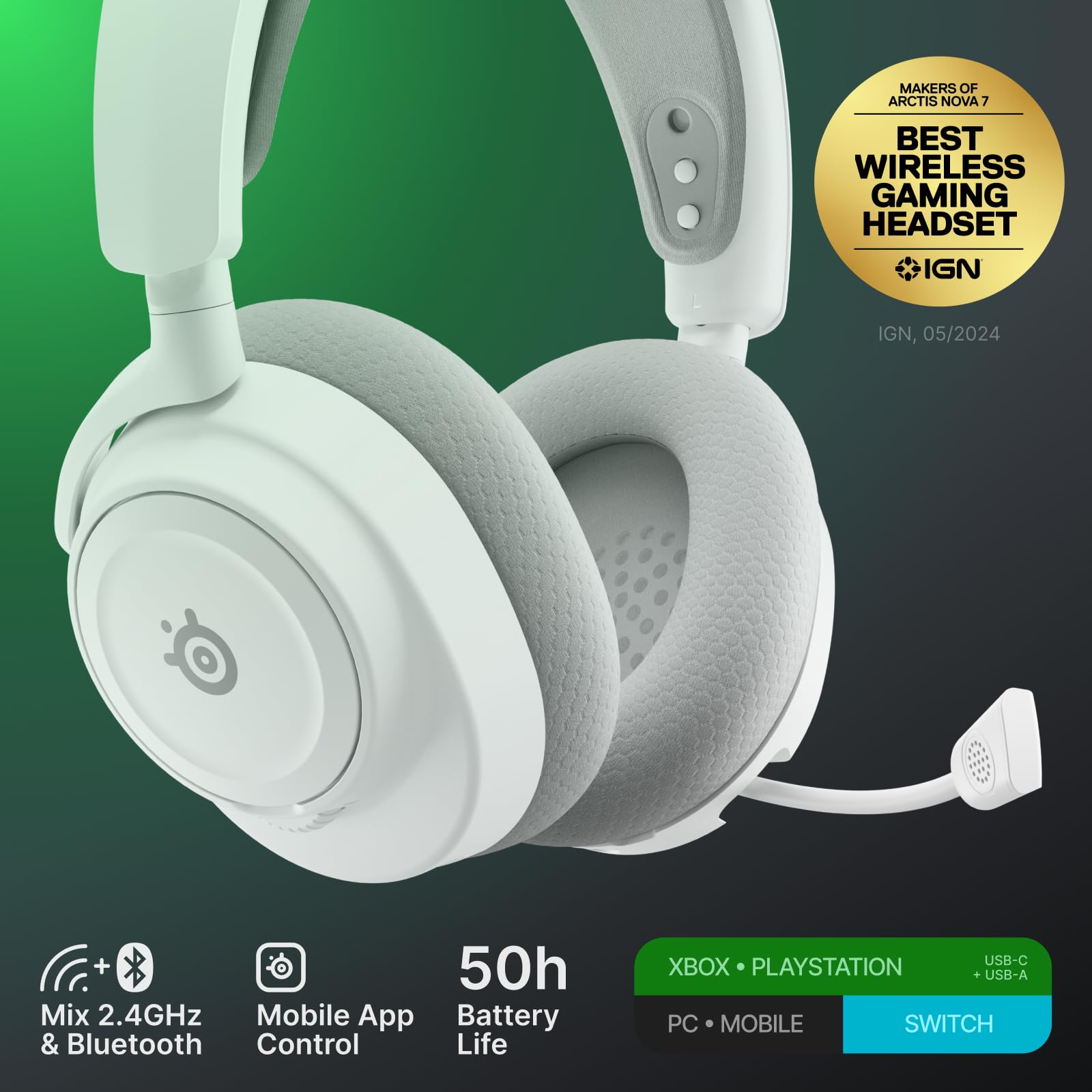 SteelSeries Arctis Nova 7X Wireless Gen 2 - Xbox & PC Gaming Headset with 2.4GHz + Bluetooth 11