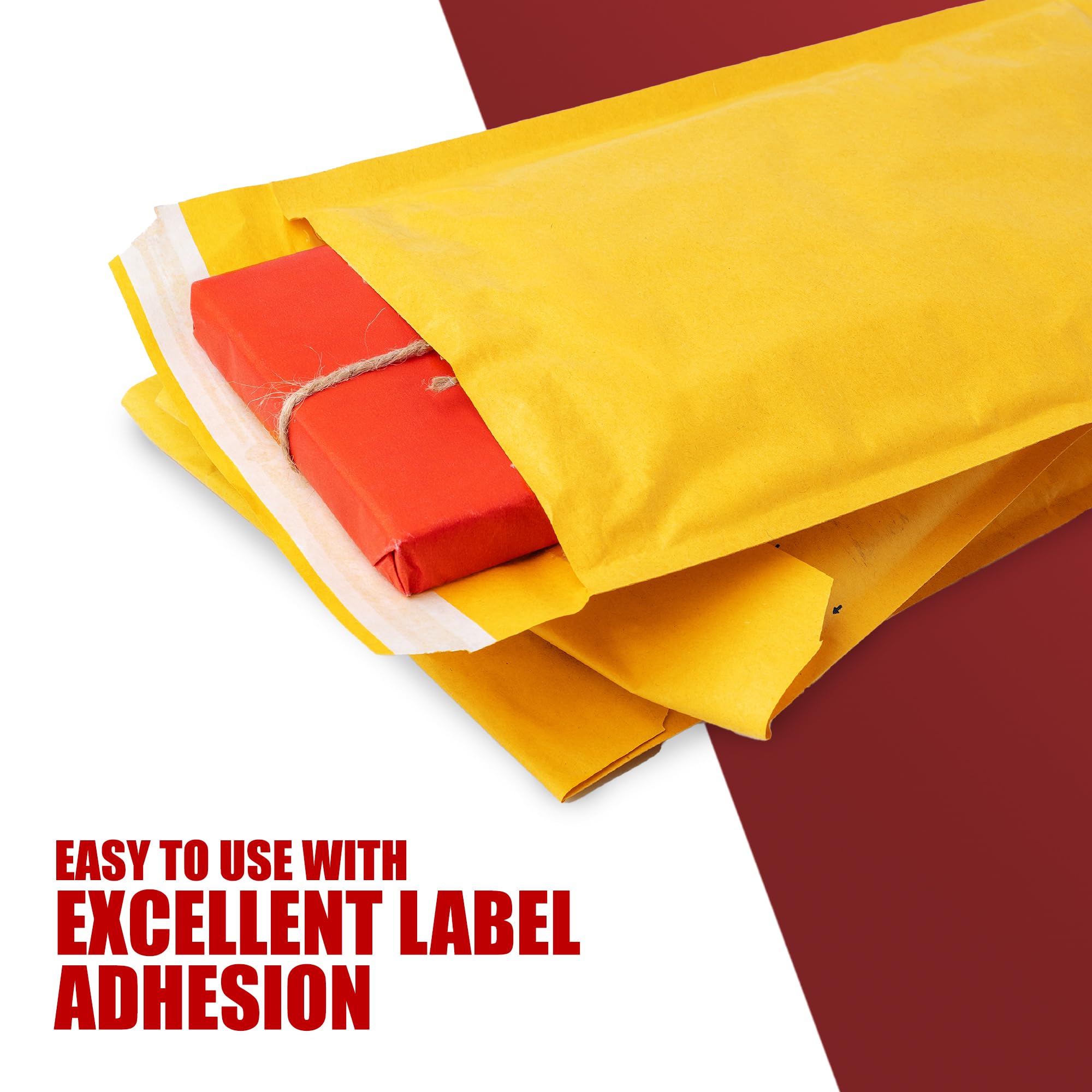 Merrimen A4 Padded Envelope Mailers - 10 Pack Gold Bubble Bags for Logistics & Cosmetics | 330x220mm 5