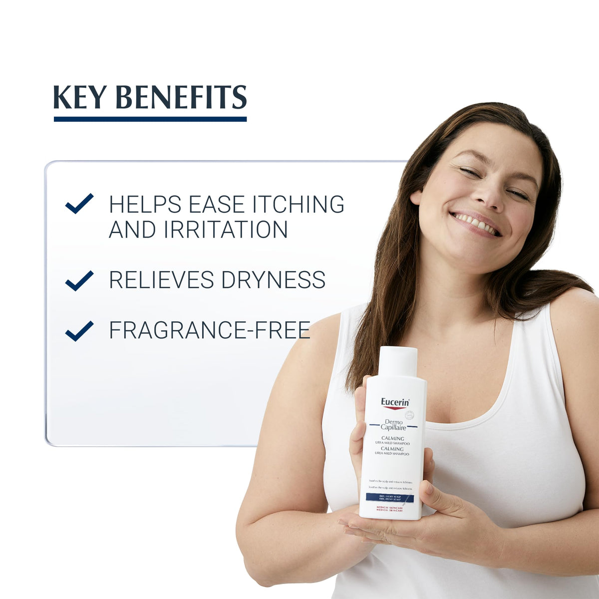 Eucerin DermoCapillaire Calming Urea Shampoo - Relieves Dry, Itchy Scalp | 250 ml