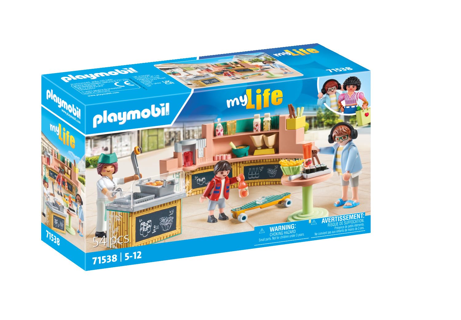 Playmobil 71538 myLife Food Lounge Restaurant Playset with 3 Figures 2