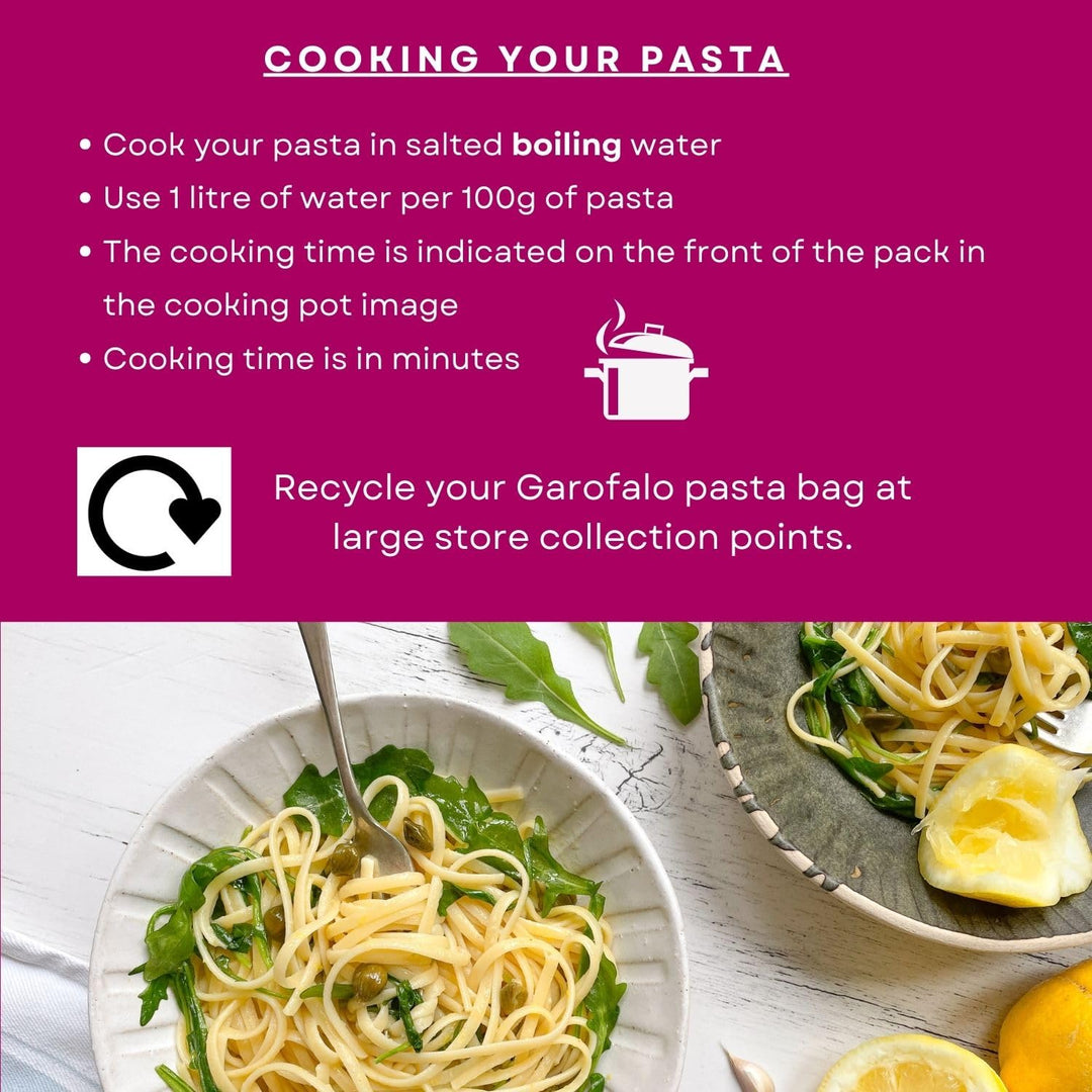 Garofalo Gluten Free Linguine Italian Dried Pasta, 400g - Coeliac & Vegan Friendly