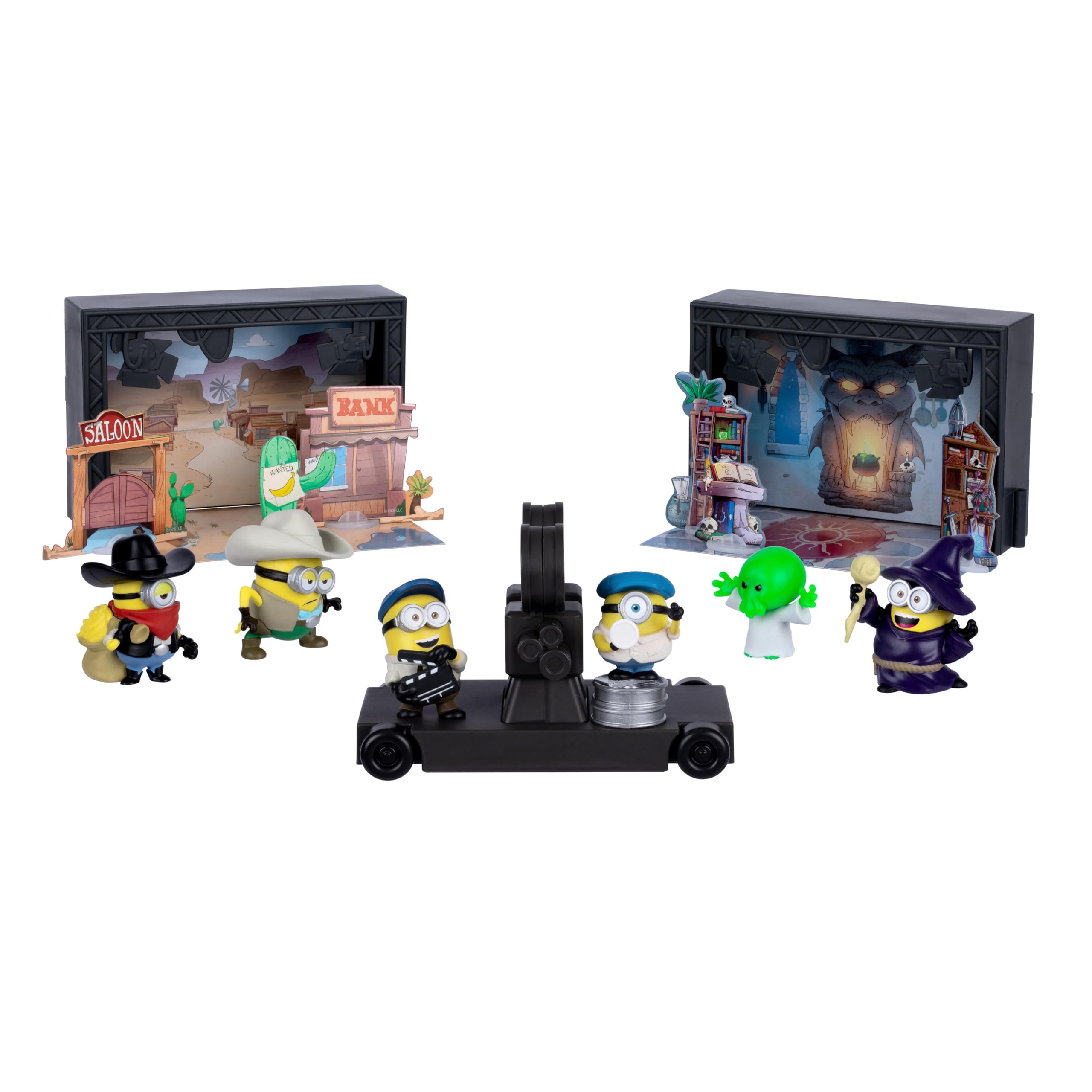 MINIONS Illumination's Monsters Backlot Studio Set with 6 Figures | Ages 4+ | Model 59368 2