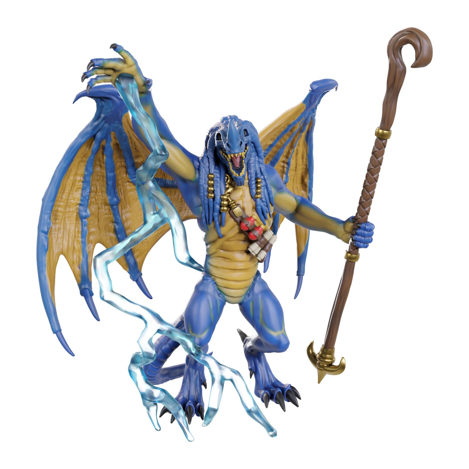 WizKids D&D Nolzur's Marvelous Miniatures - Blue Abishai (Wave 24) | Unpainted Plastic Figure 2