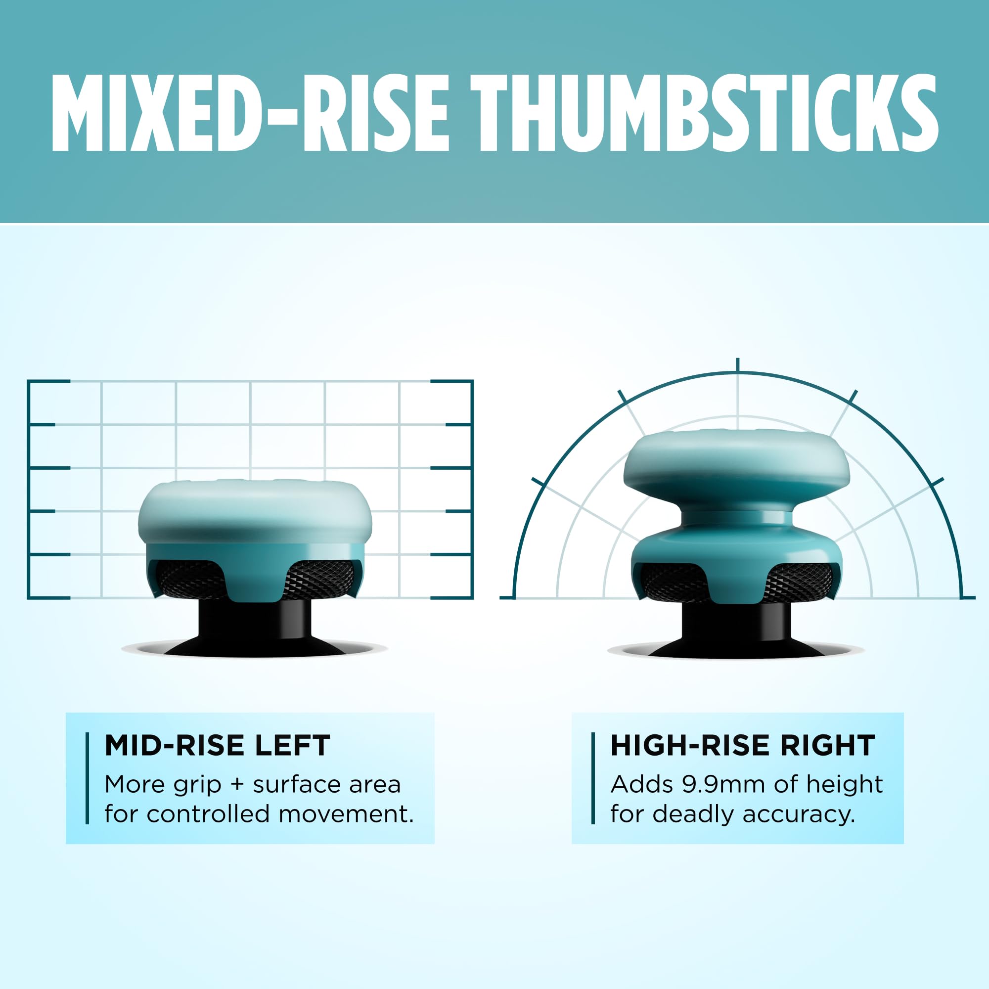 KontrolFreek FPS Thumbsticks - Frozen Inferno Edition for PS5 | Blue 5