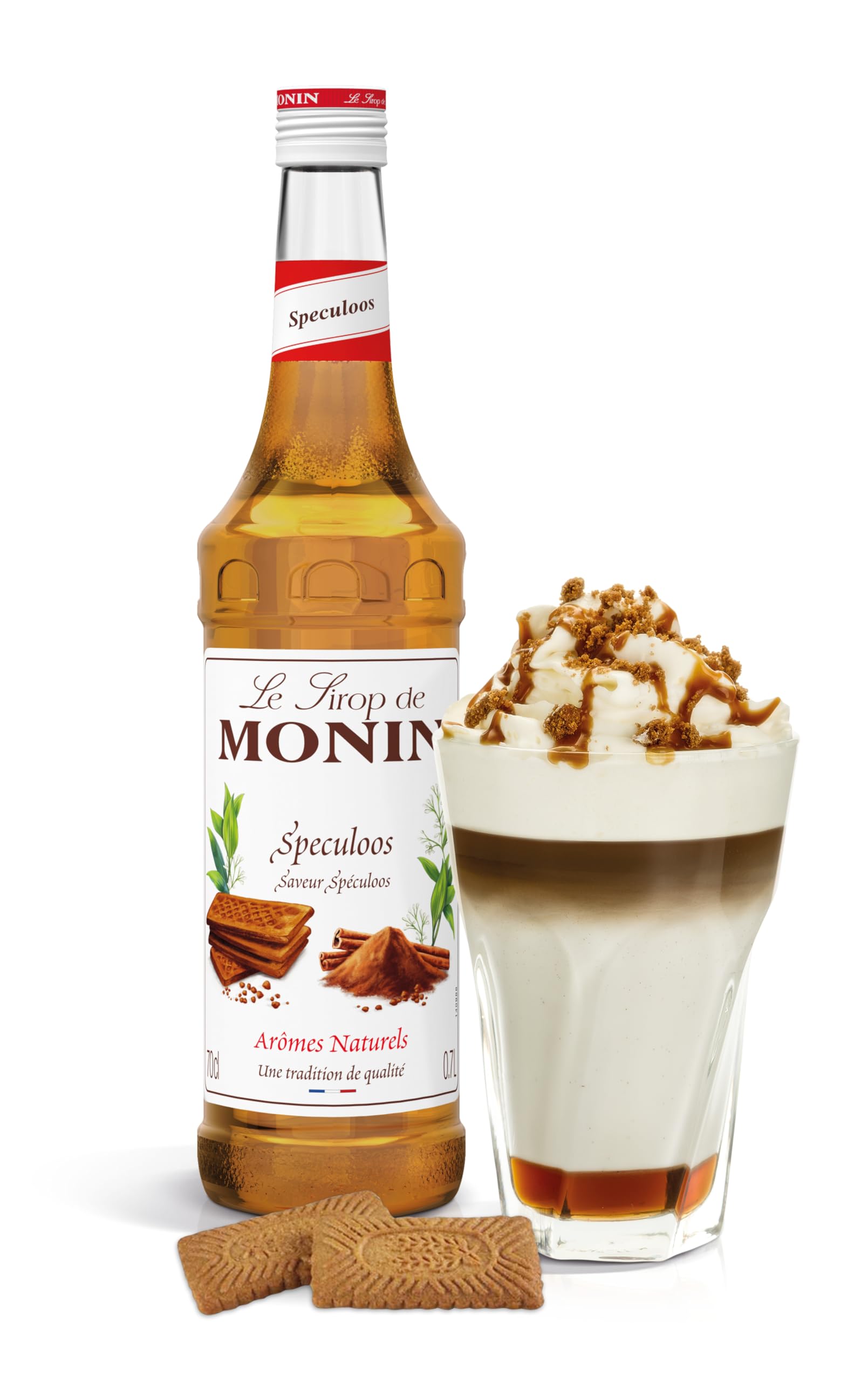 Monin Speculoos Syrup - 700ml | Vegan, Halal, Kosher | Coffee & Cocktail Flavoring 2