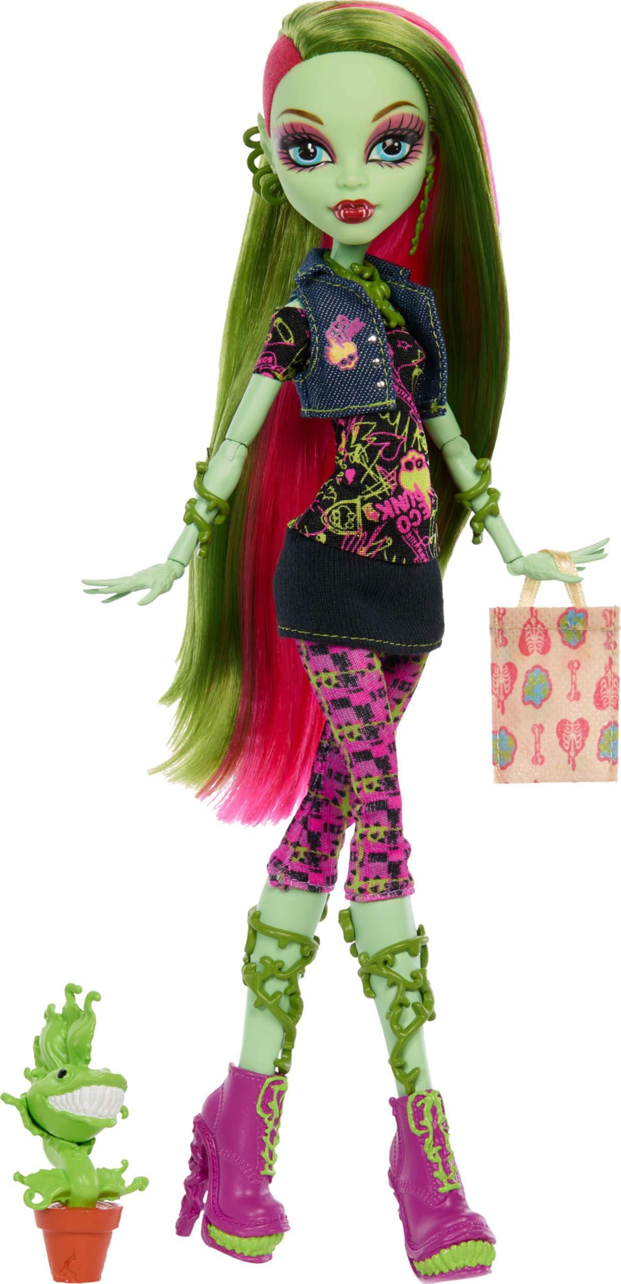 Monster High Boo-riginal Creeproduction Doll - Venus McFlytrap Collectible | Posable | Includes Pet 1