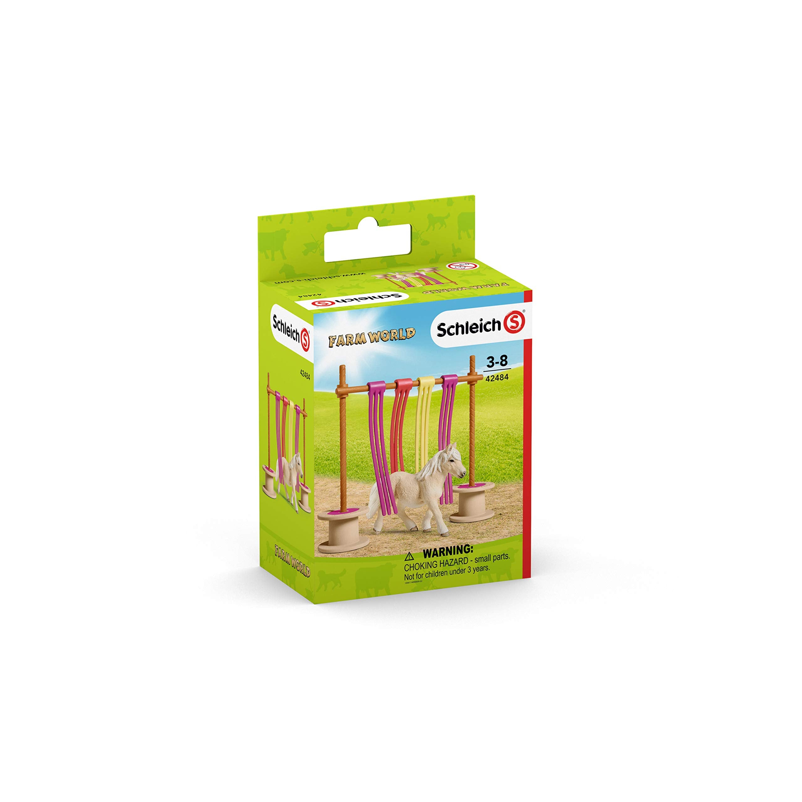 Schleich 42484 Obstacle de rideau de poney Farm World 7
