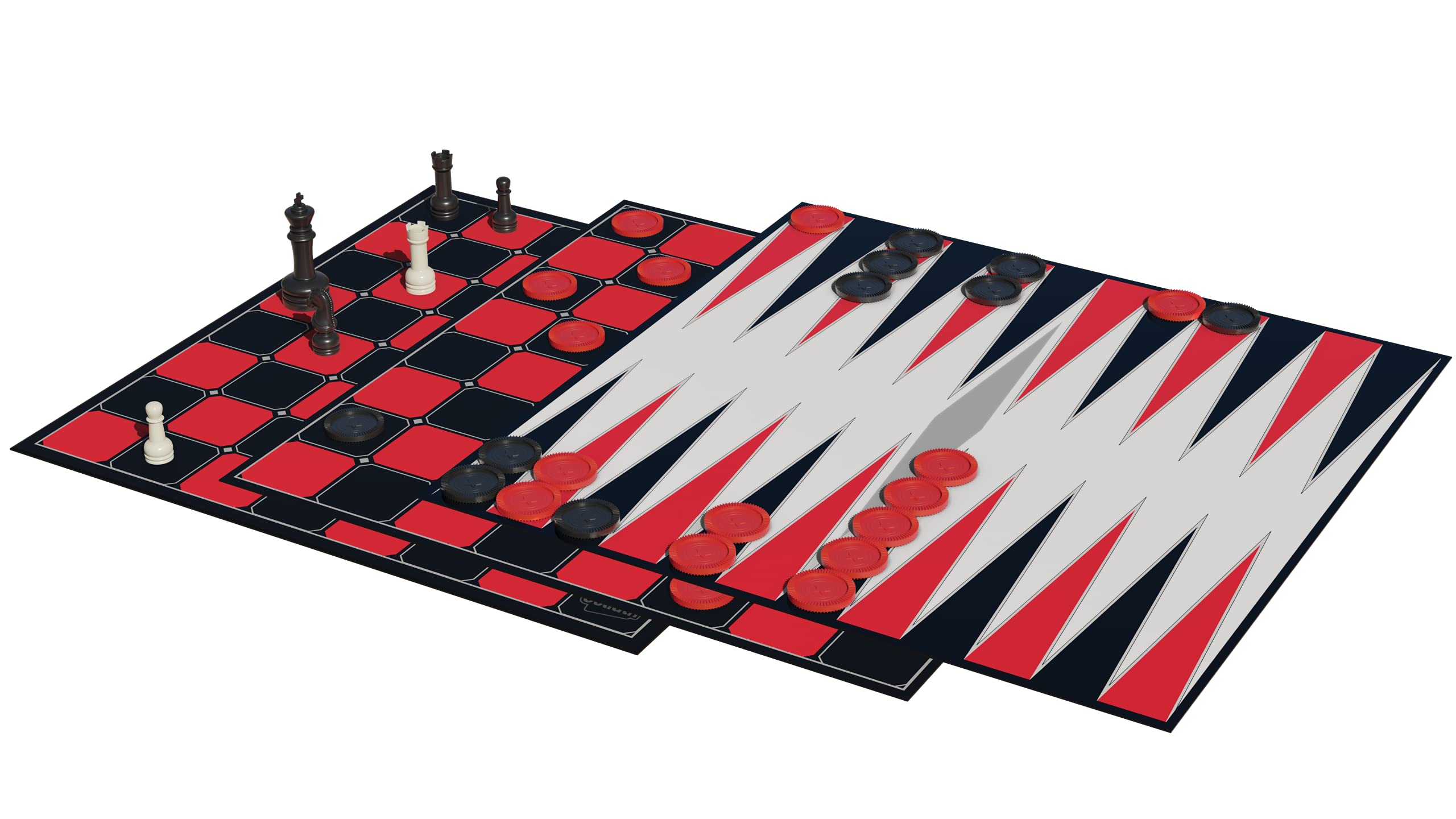 Goliath Classic Edition Chess, Checkers & Backgammon Triple Pack | 2 Players | Ages 96 Months - 1200 Months 3