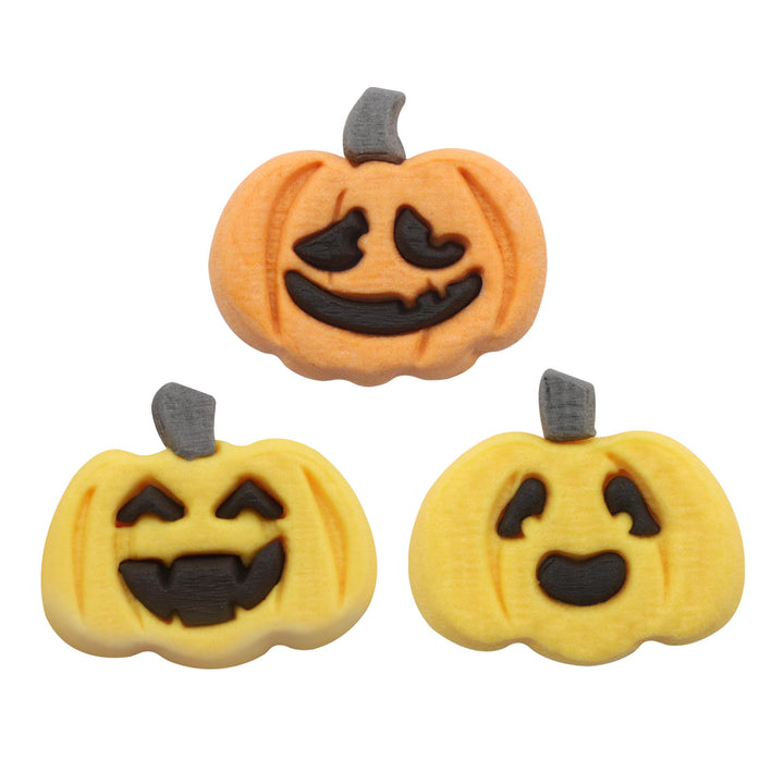 PME - Halloween Edible Sugar Decorations - Pumpkins (Set of 12)