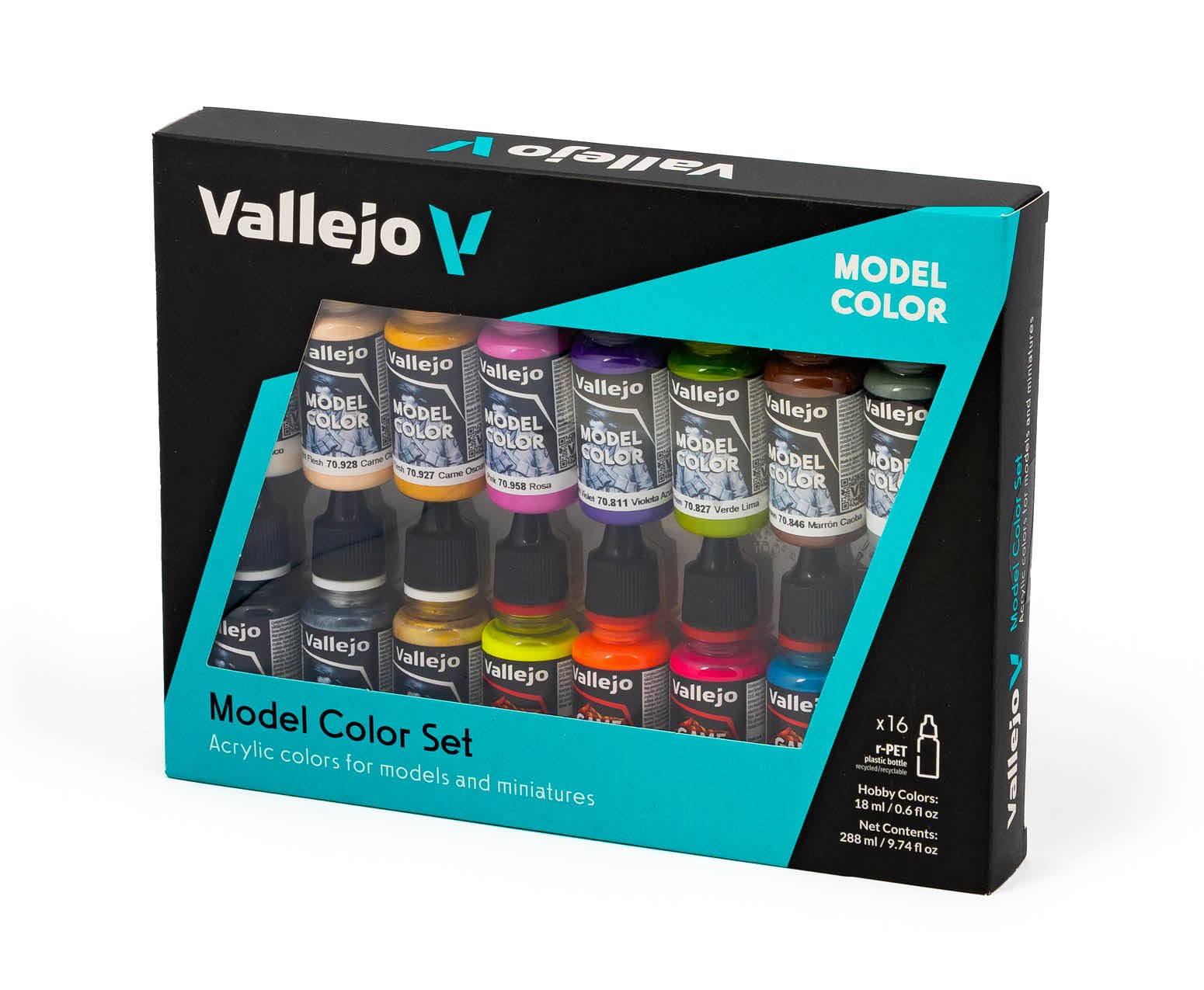 Vallejo Acrylic Paint Set - Wargames Special (16 x 1.13 ml Bottles) 3