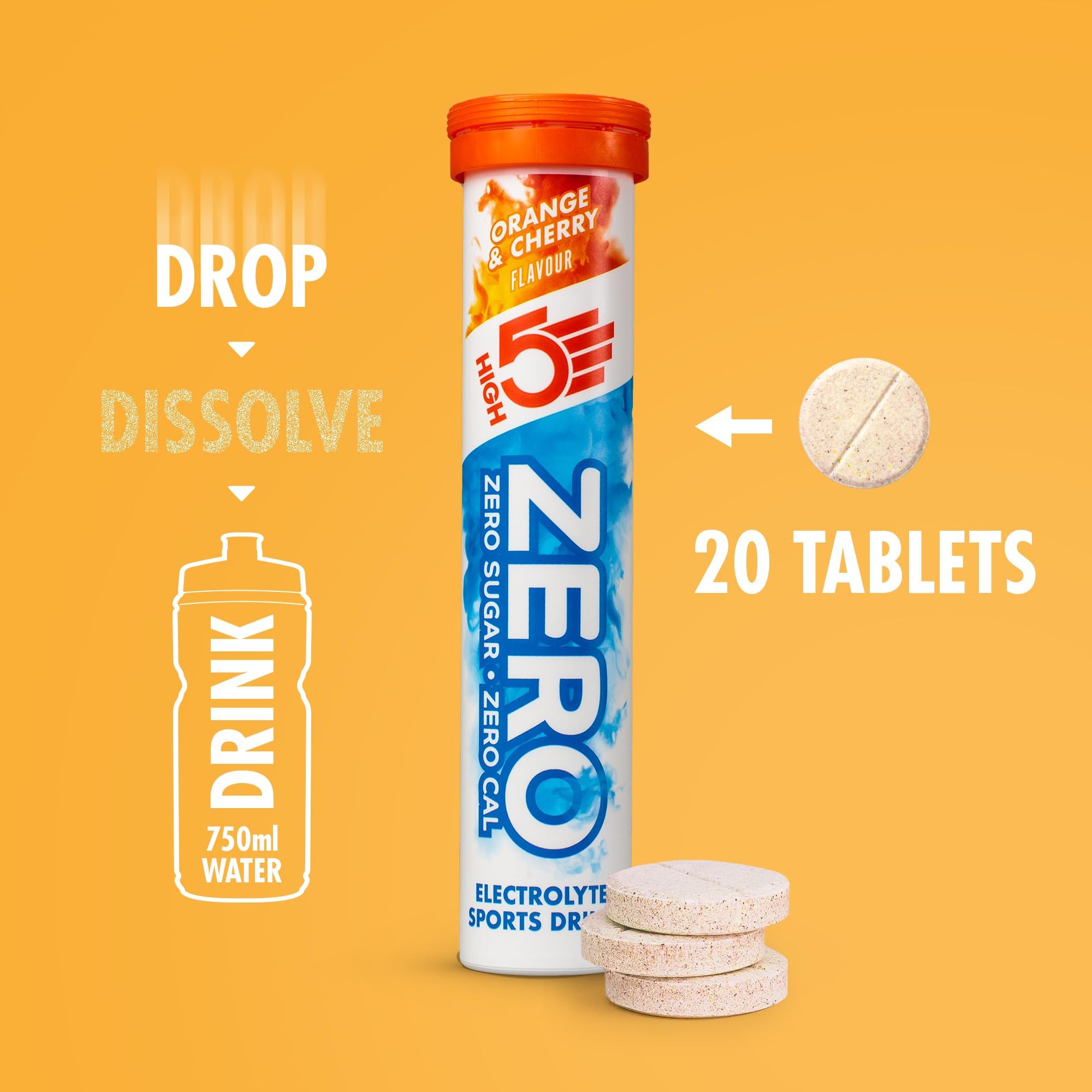 HIGH5 Zero Electrolyte Tablets - Sugar-Free Hydration with Vitamin C | 20 Count Tube 3
