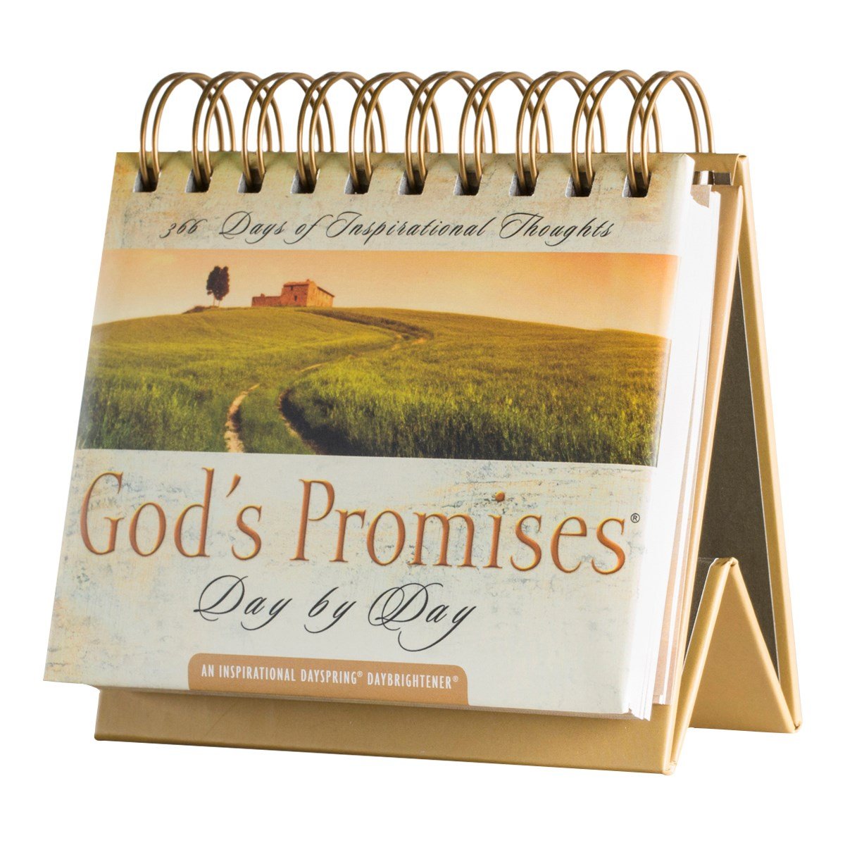 DaySpring God's Promises Day by Day Perpetual Desktop Calendar | 366 Inspirational Messages | Padded Hardcover 1