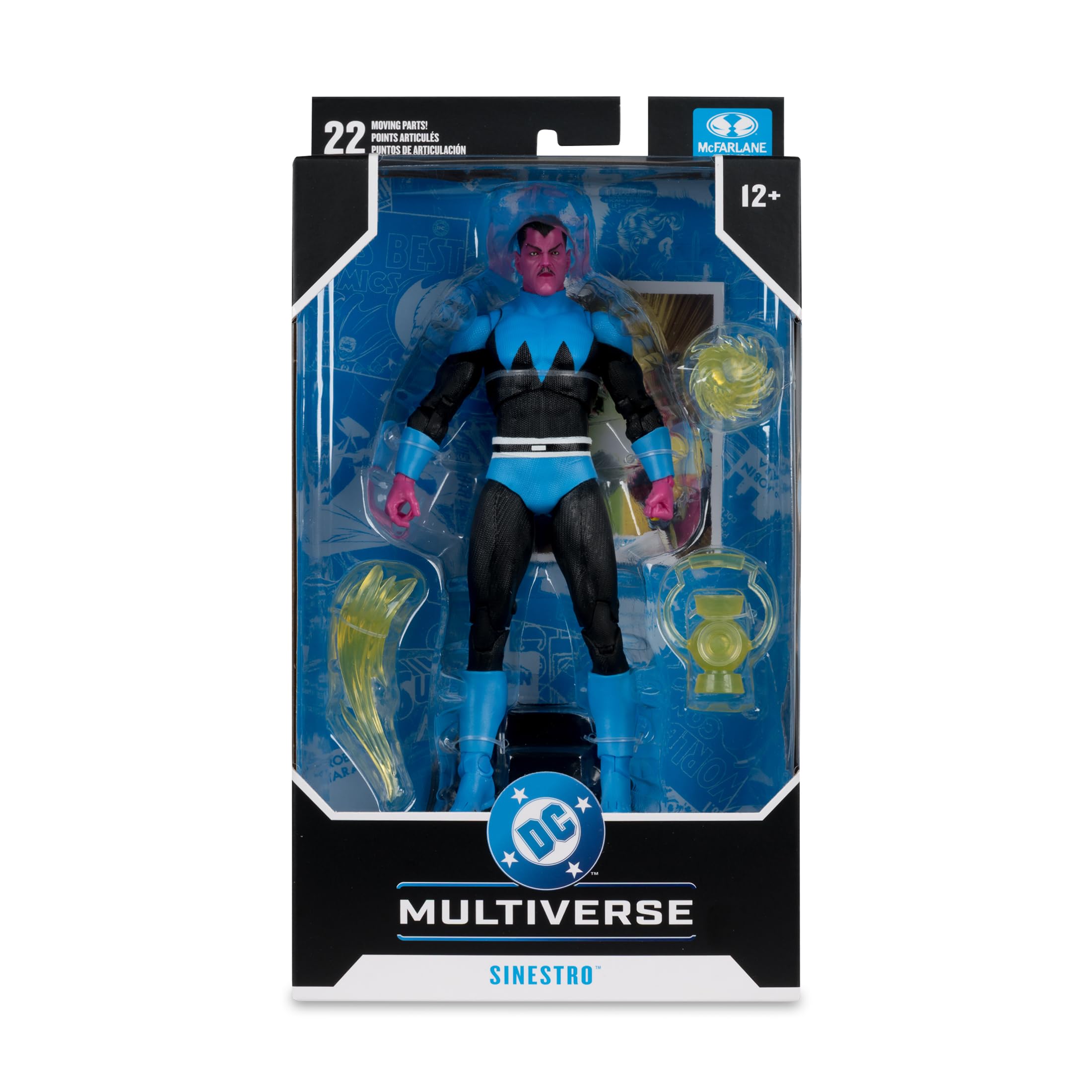McFarlane DC Multiverse Sinestro (Classic Uniform) 7in Action Figure | Multicolor | Plastic 7
