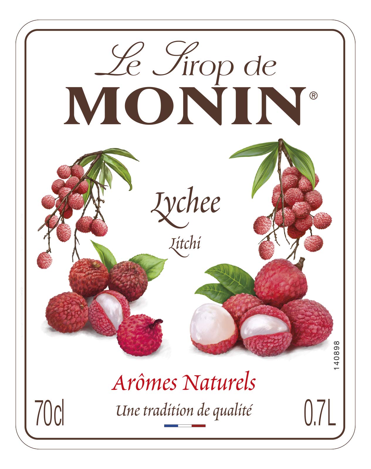 Monin Premium Lychee Syrup - 700ml | Vegan, Natural Flavouring | Cocktails & Mocktails 3