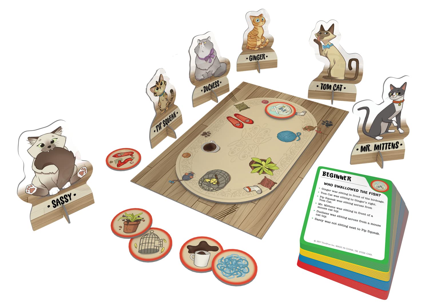 ThinkFun Cat Crimes Brain Teaser Logic Challenge Game for Kids and Adults Age 8+ 7
