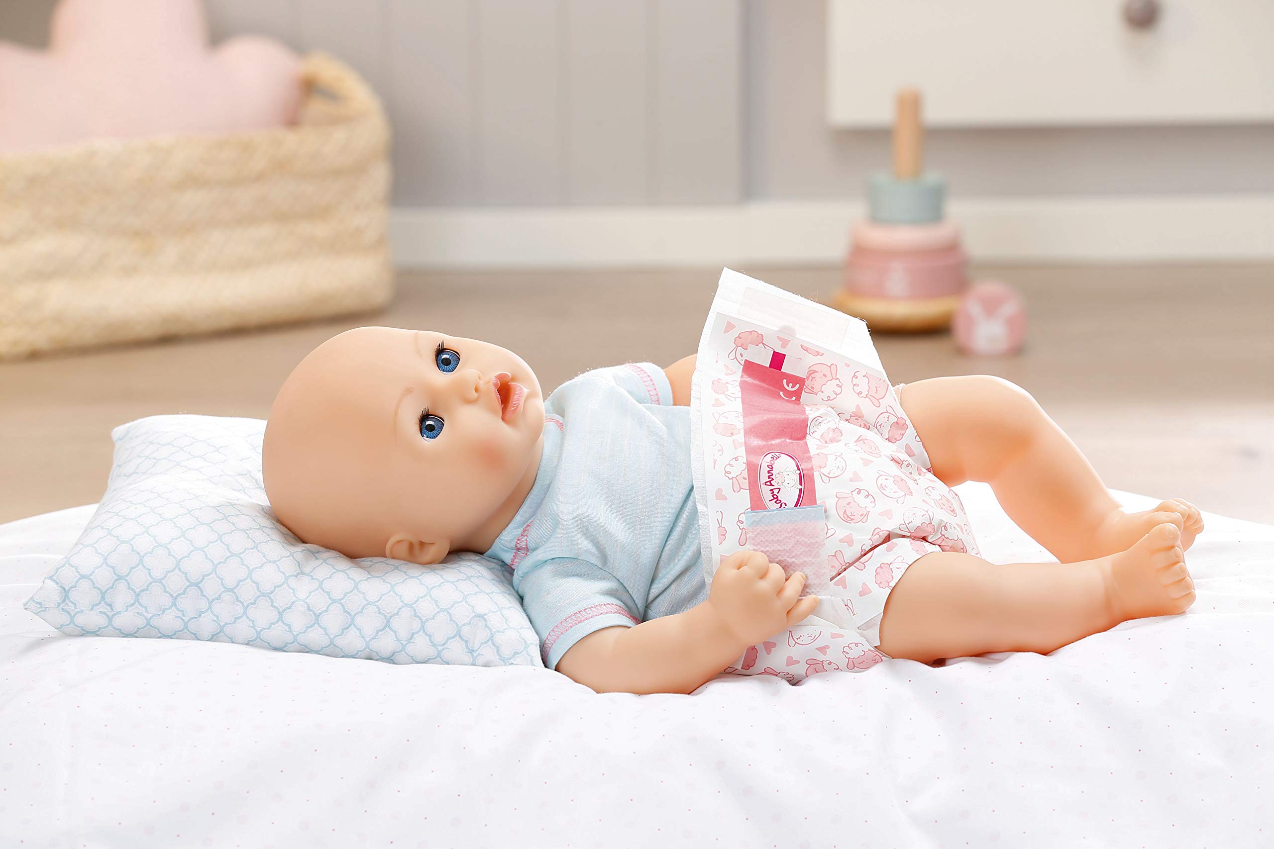 Baby Annabell Nappies for 43 cm Dolls - Easy Fit Design | Promotes Empathy | 5 Pack