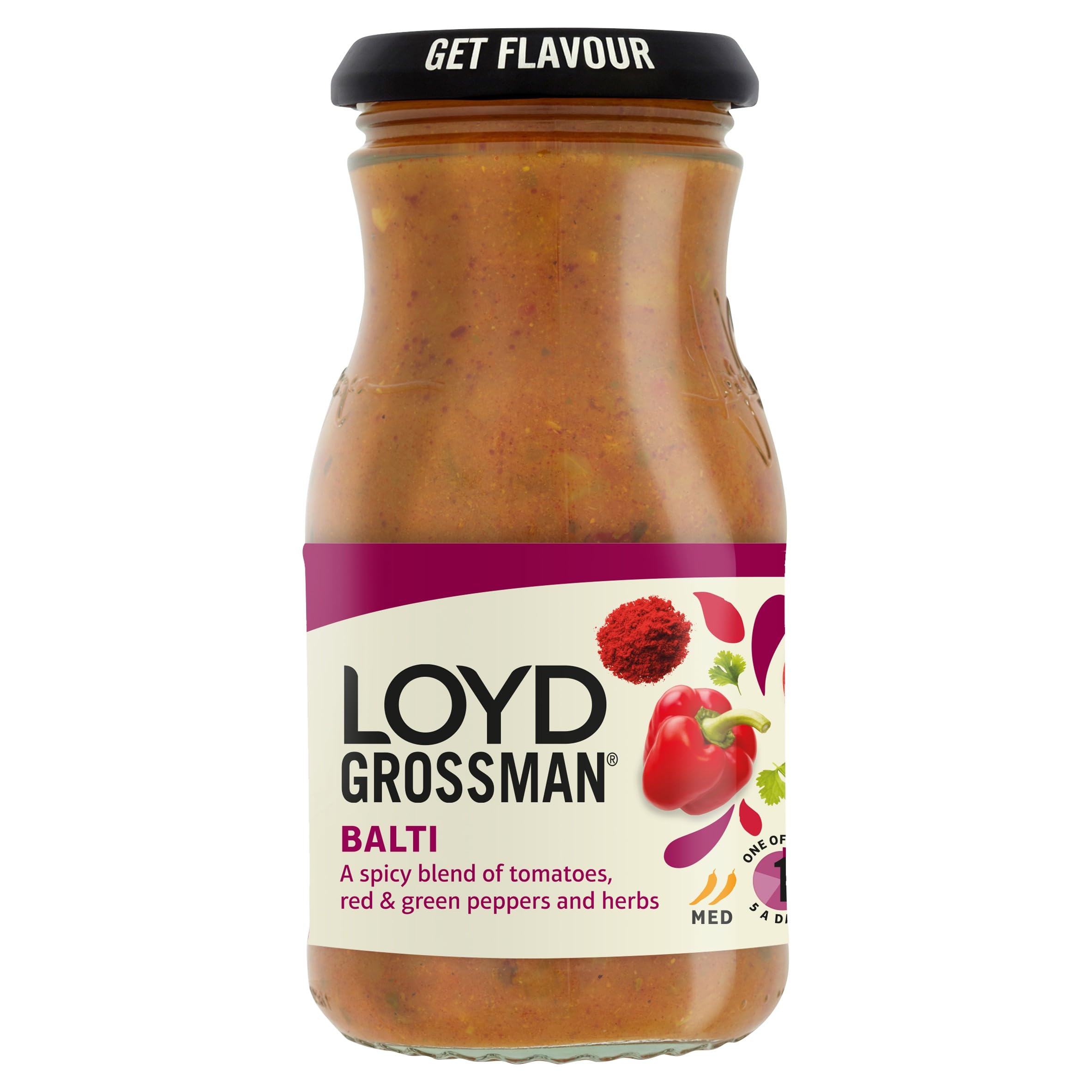 Loyd Grossman Indian Balti Curry Sauce - Medium Spice, Tomato & Pepper Blend, 350g 3