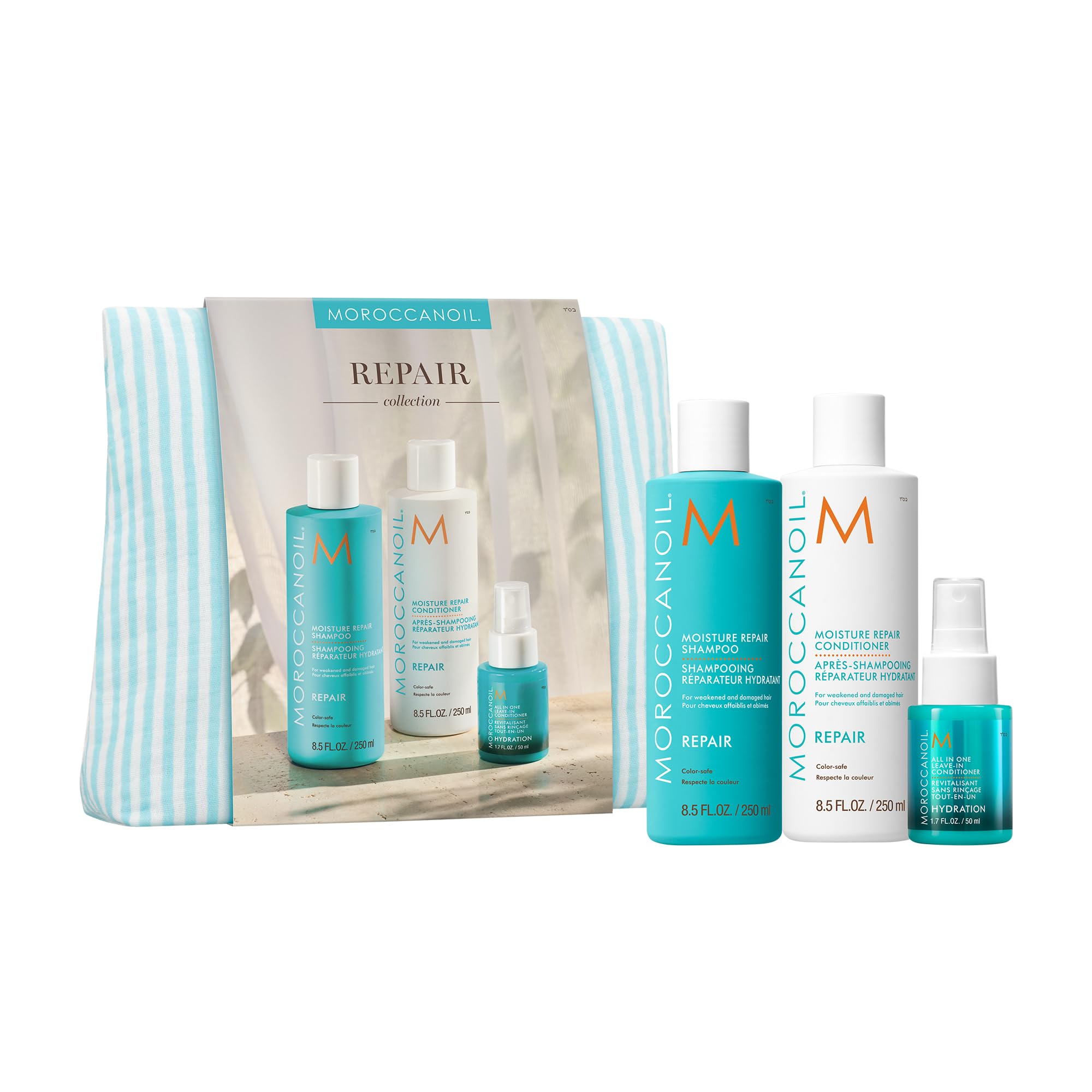Moroccanoil Hair Moisture Repair Gift Set - Fortifies Damaged Hair | Pack of 3 | 183.33 ml 1