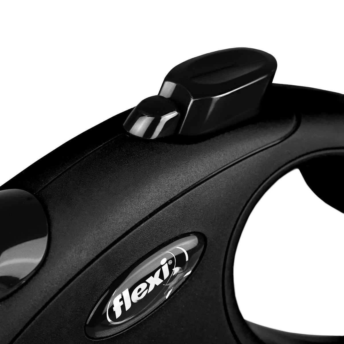 Flexi New Classic Retractable Tape Lead - L: 8m - Max. 50kg - Black