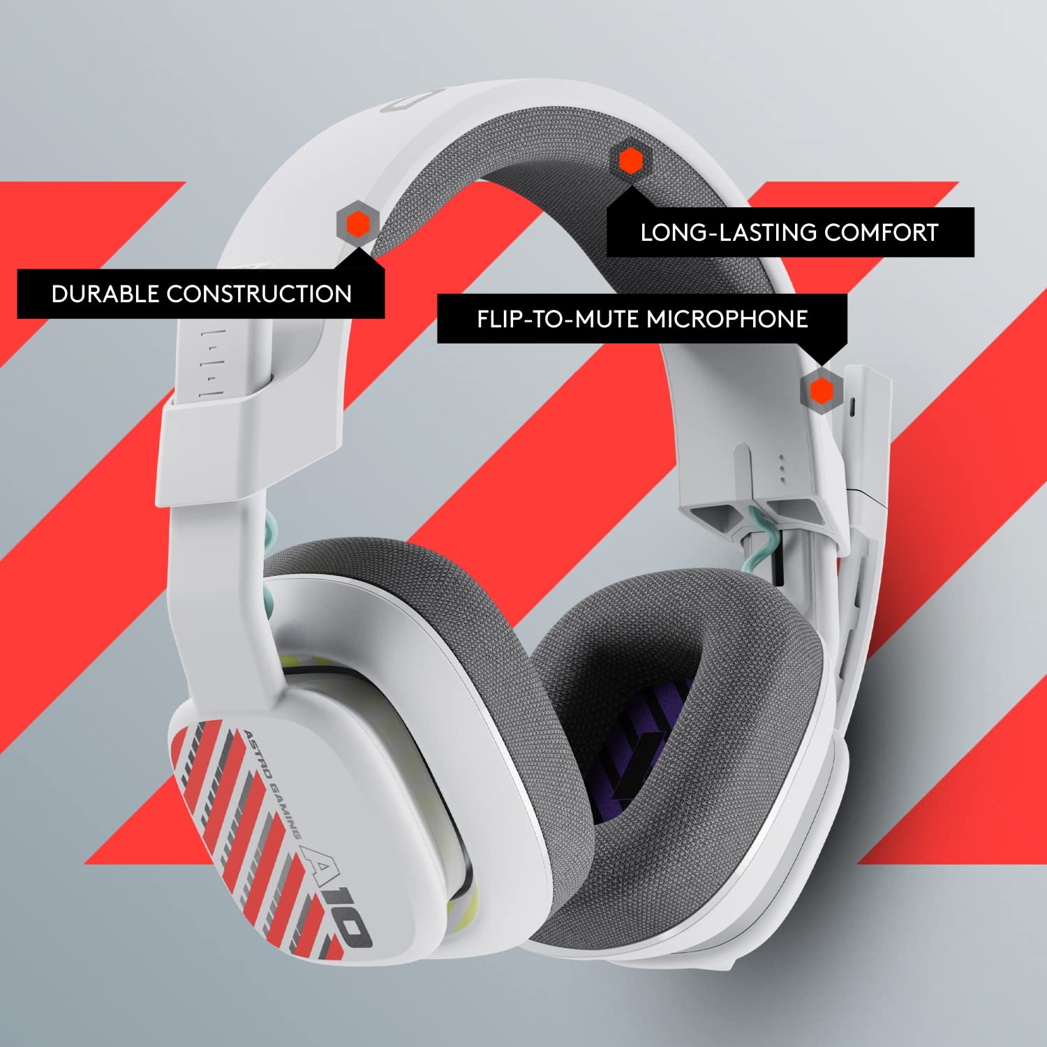 ASTRO A10 Gaming Headset Gen 2 - Wired Over-Ear Headphones with Flip-to-Mute Mic for PC, Xbox, PlayStation 16