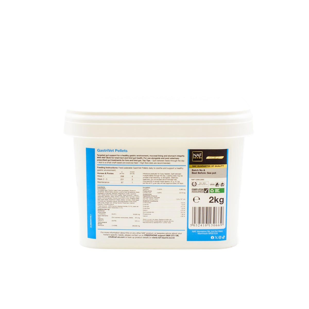 NAF Five Star GastriVet 2 kg - Gastric Supplement for Horses
