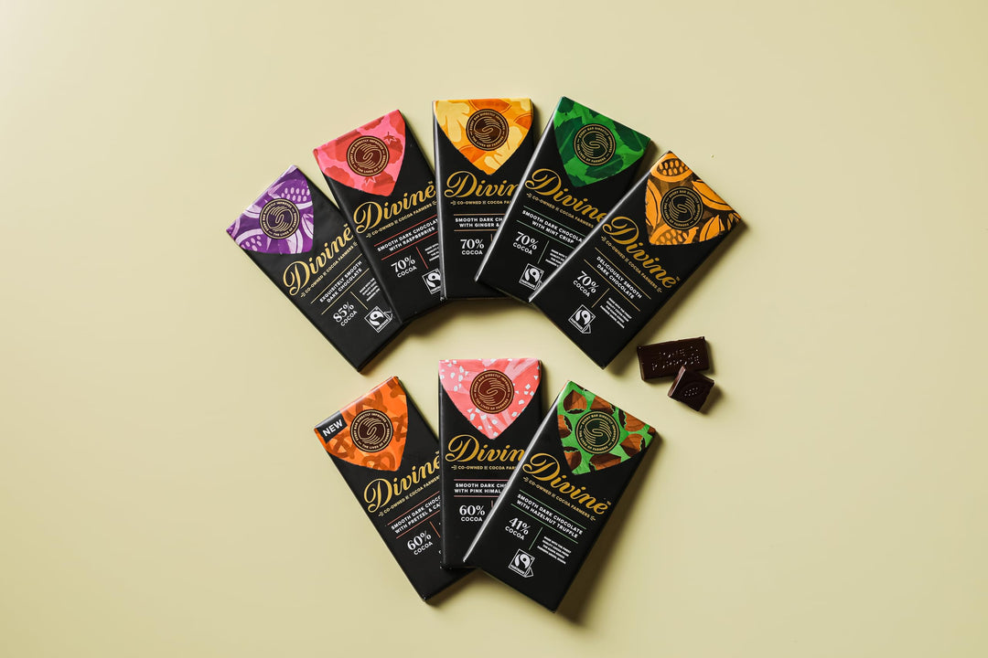 Divine - Dark Chocolate with Hazelnut Truffle Bar (90 g)