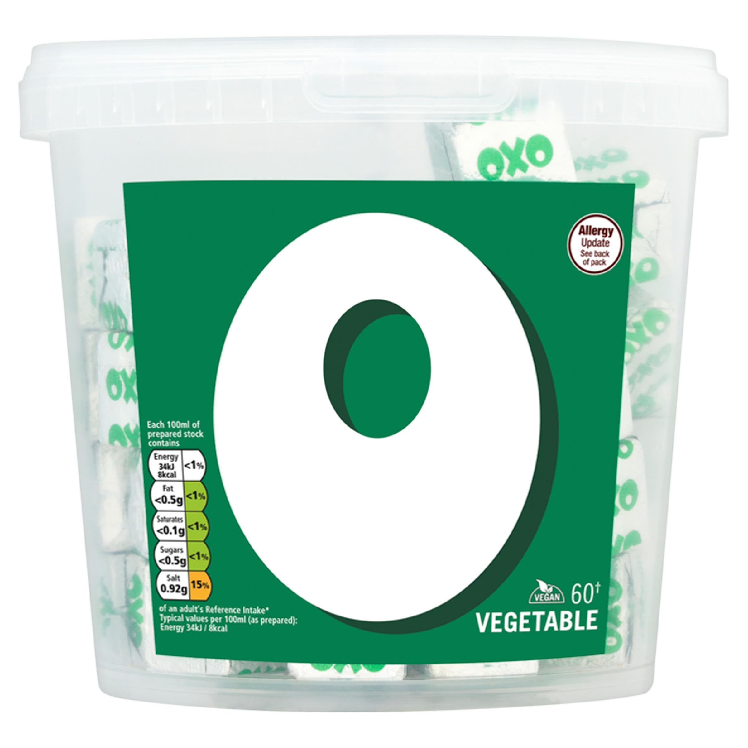 OXO Vegetable Stock Cubes - Plant-Based & Vegan, 60 Cubes, 378g 6